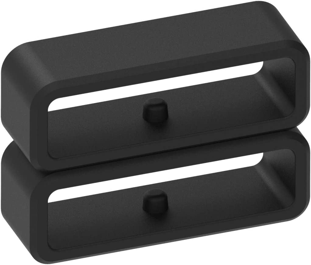 Replacement Fastener Rings Compatible for Garmin Forerunner 220 235 230 35 745 620 630 735XT Bands Connector Keepers Secure Holders Loop for Approach S20 S60 S10 S5 S6/Vivoavtive 4/Instinct Smartwatch (6-Black)  E ECSEM   