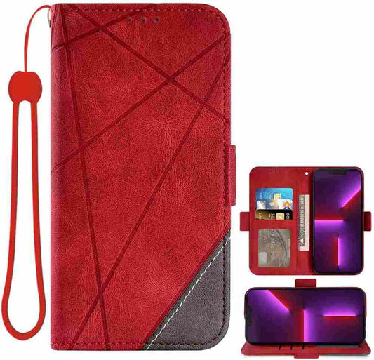 DIIGON Phone Cover Folio Wallet Case for LG Aristo 1, Premium PU Leather Slim Fit Cover for Aristo 1, 1 Photo Frame Slot, Shock Absorbent, Red  DIIGON   