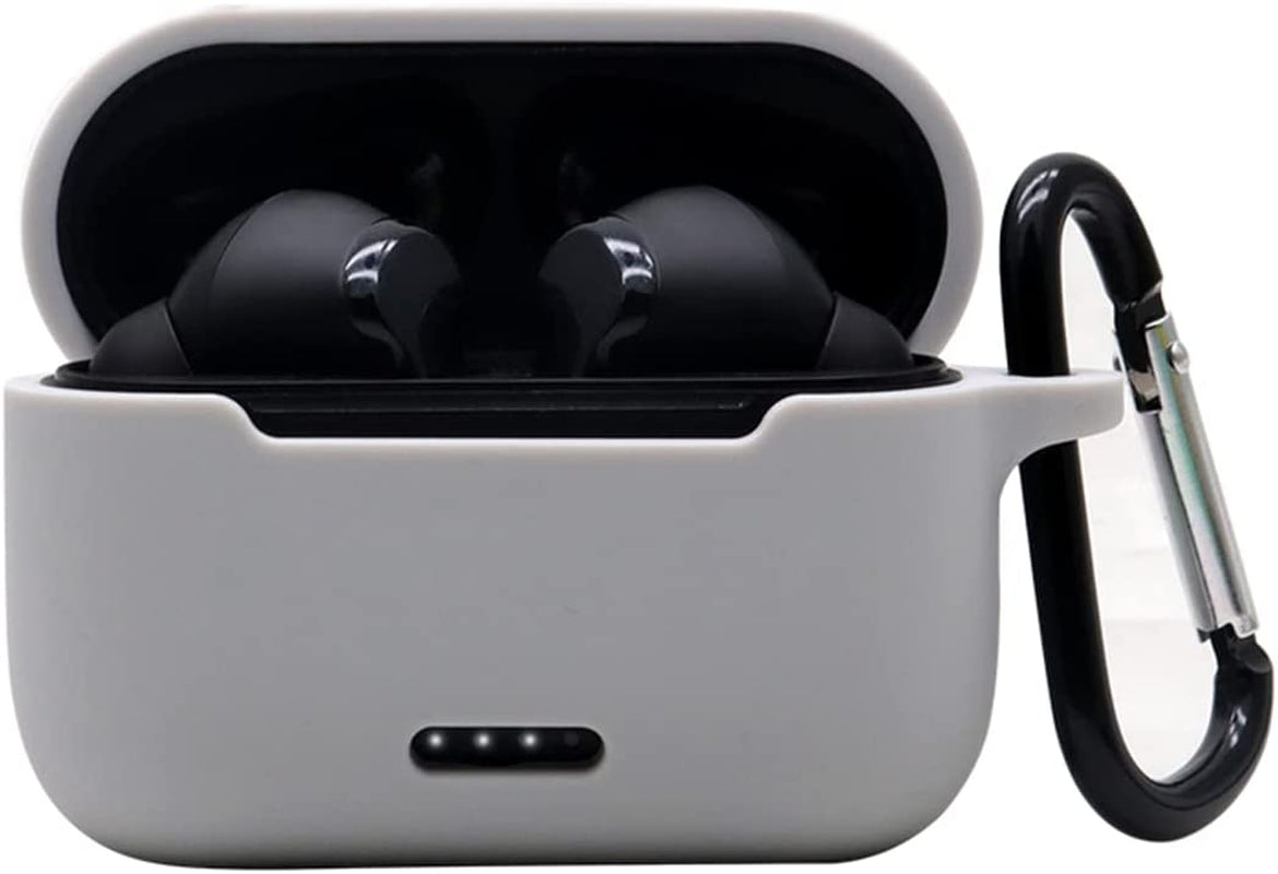 Claiol Silicone Case for TOZO NC2, Premium Shockproof Protective TOZO NC2 Case Cover with Keychain. (Black)  CLAIOL Grey  