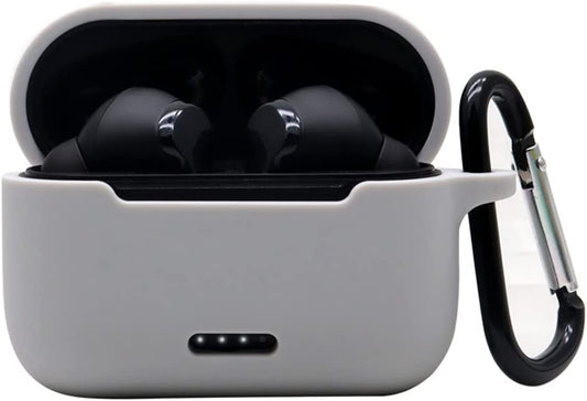 Claiol Silicone Case for TOZO NC2, Premium Shockproof Protective TOZO NC2 Case Cover with Keychain. (Grey)  CLAIOL   