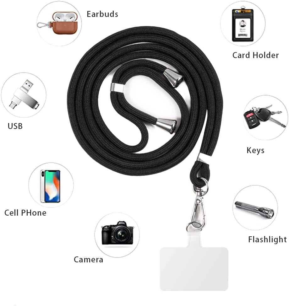 Shantime Xiaomi Mi 10T Lite Case + Universal Mobile Phone Lanyards, Neck/Crossbody Soft Strap Silicone TPU Cover Bumper Shell for Xiaomi Mi 10T Lite 5G (6.67”)  Shantime   