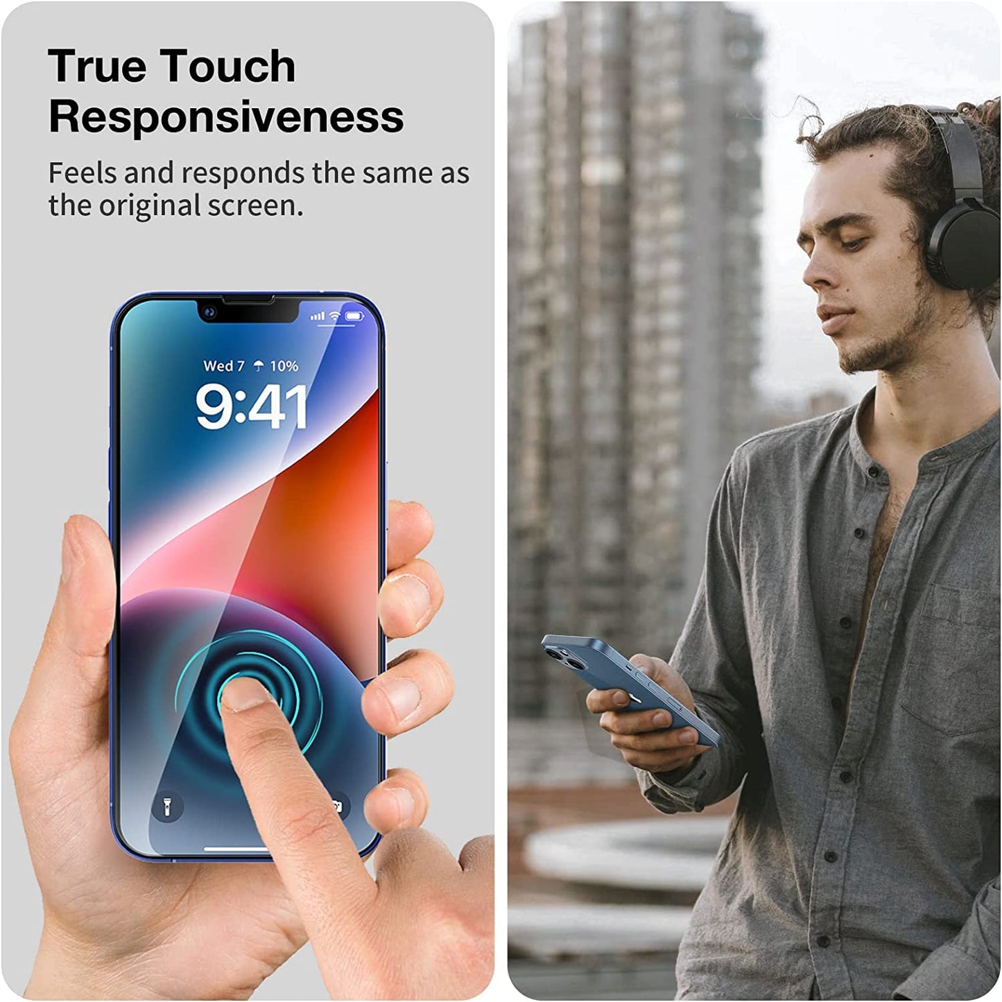 EGV [3 Pack Screen Protector Compatible for Iphone 13/Iphone 13 Pro/Iphone 14 6.1-Inch, HD Clear 9H Tempered Glass, Case Friendly, Alignment Frame Easy Installation, Bubble Free  EGV   