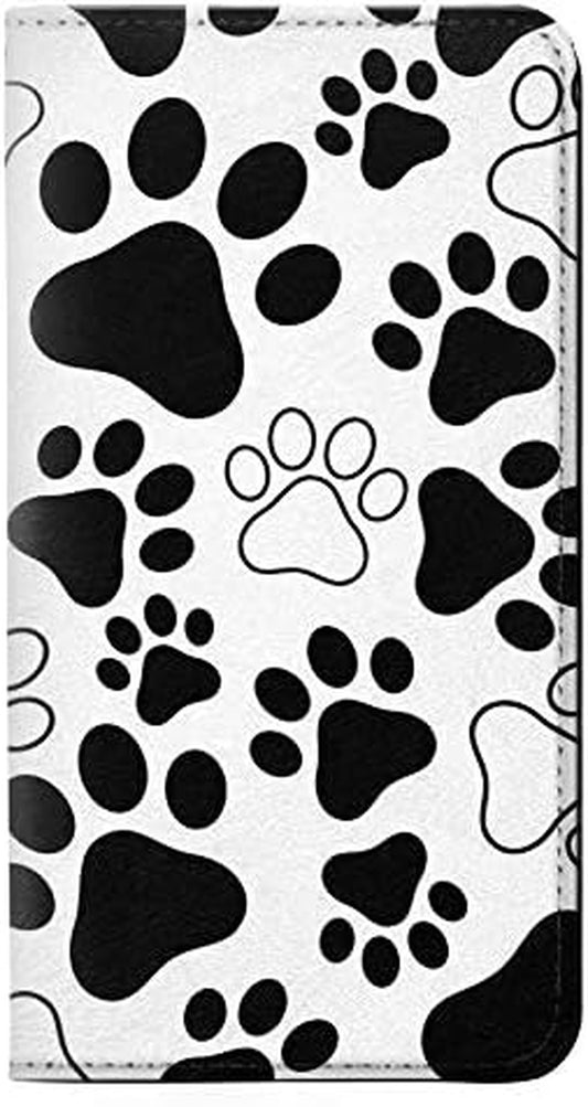 RW2904 Dog Paw Prints PU Leather Flip Case Cover for LG V30, LG V30 Plus, LG V30S Thinq, LG V35, LG V35 Thinq  jjphonecase   