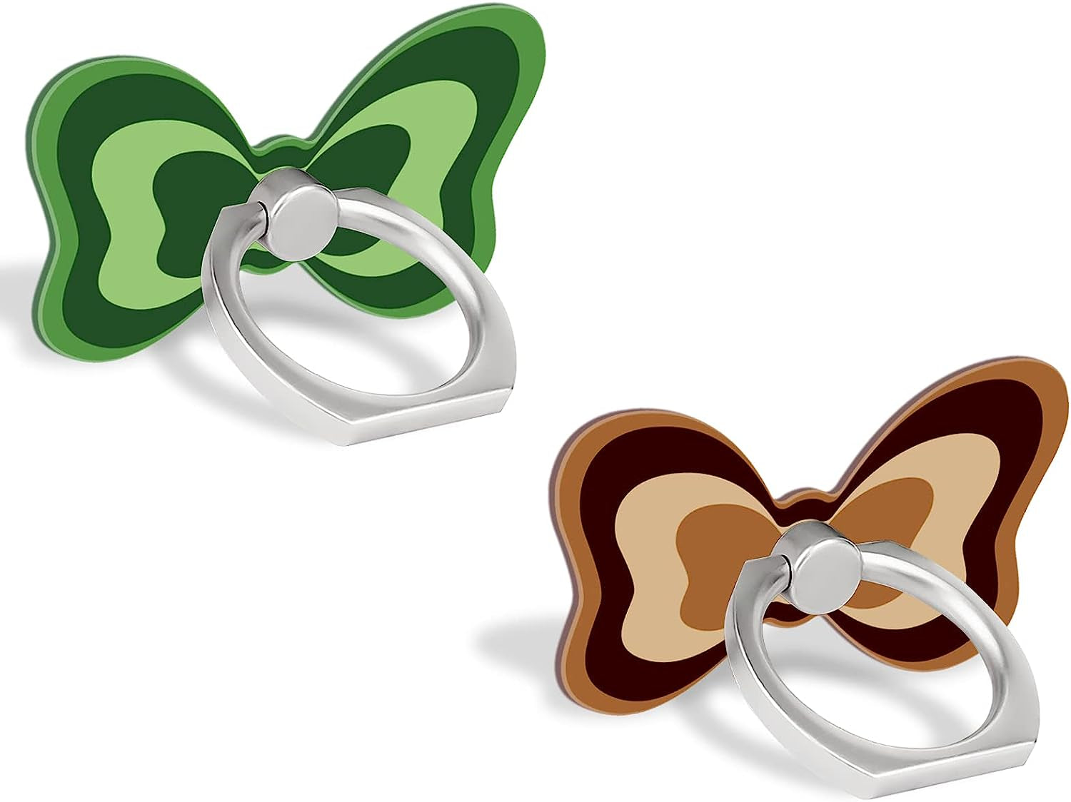 BF2JK Cell Phone Butterfly Finger Ring Holder 360 Degree Rotation Metal Ring Grip for Iphone Samsung Galaxy All Smartphone Mobile Cute Accessories（Blue Dark Blue）  BF2JK P1  