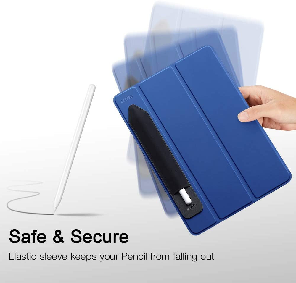 ESR Pencil Holder Compatible with Pencil (1St and 2Nd Gen), Elastic Pocket [Stylus Pens Protected and Safe] Pouch Adhesive Sleeve Attached to Case for Stylus Pens - Black  Electronic Silk Road Corp   