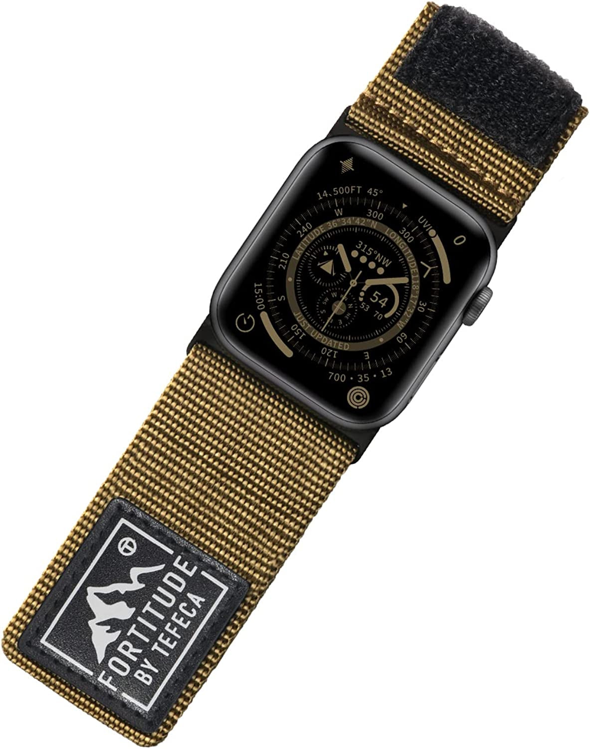 Tefeca Fortitude Series Adjustable Band for Apple Watch/Apple Watch Ultra  Tefeca Ultra Wide Army Green Nylon 41/40/38mm 