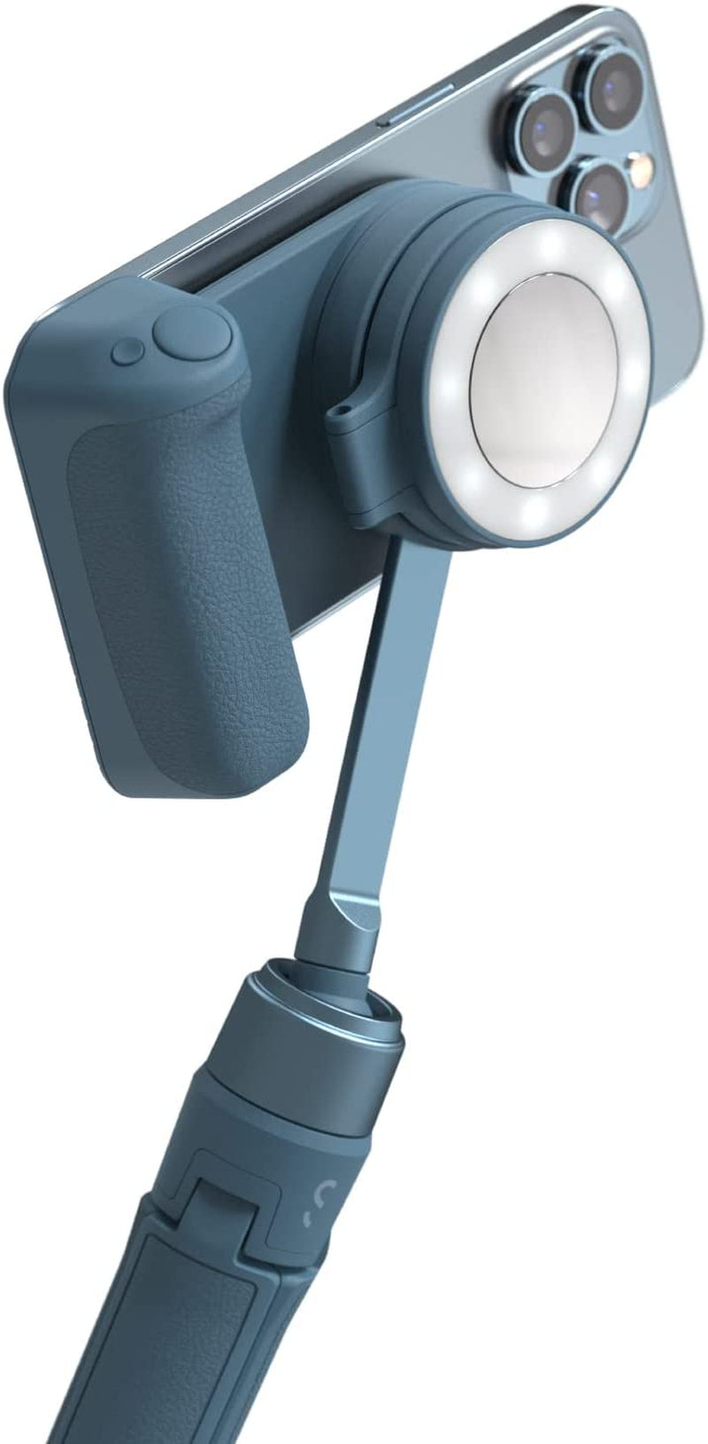 Shiftcam Snappod - Video Selfie Stick and Tripod - Magnetic Mount Snaps on to Any Phone - Tiltable Design | Midnight  ShiftCam Blue Jay SnapGrip Creator Kit 