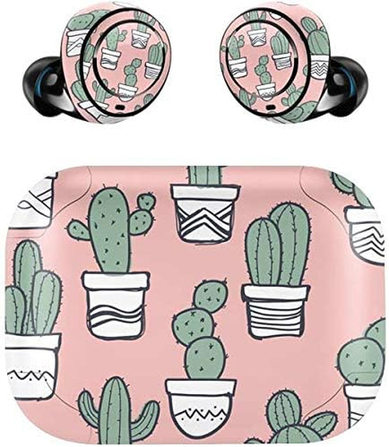 Skinit Decal Skin Compatible with Echo Buds - Officially Licensed Originally Designed Pink Cactus Design  Skinit   