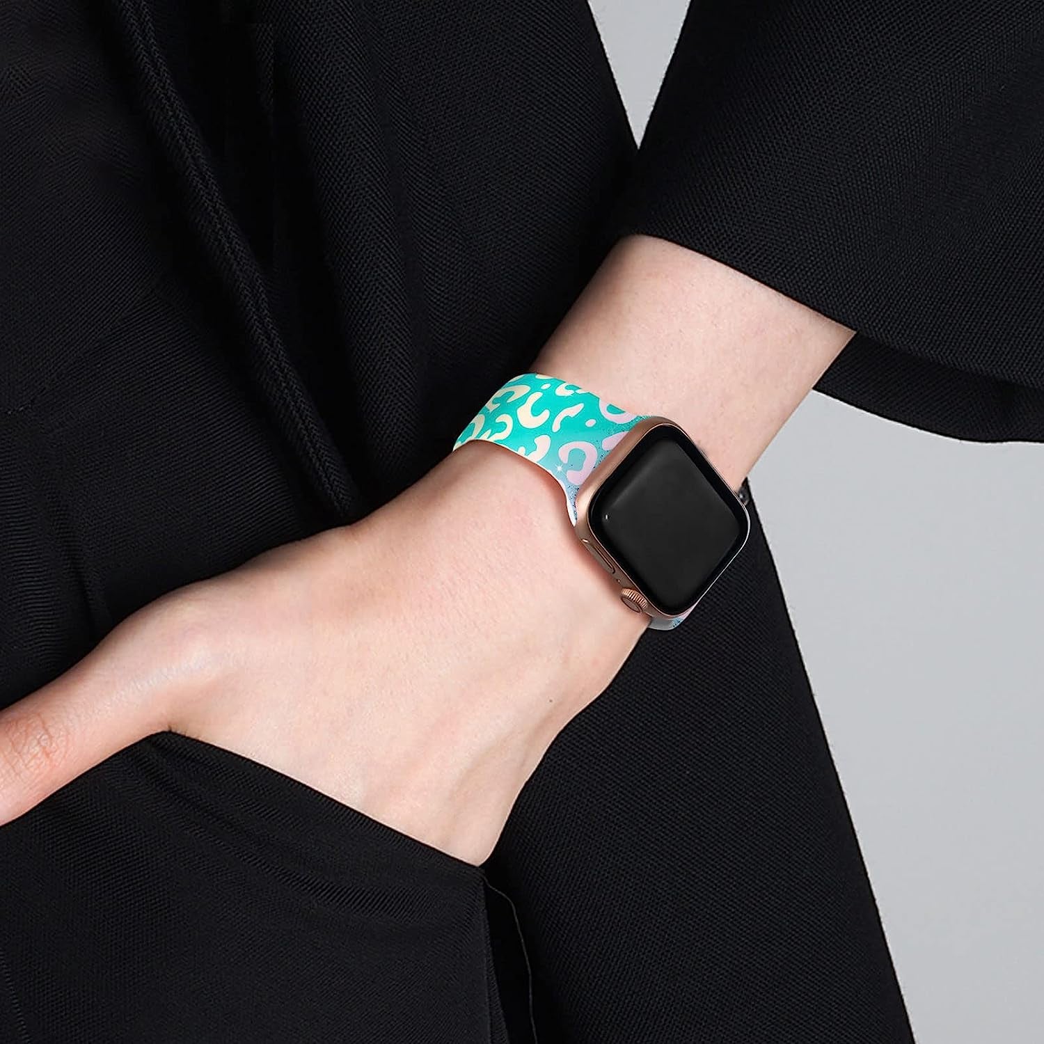 LHWINYI Compatible with Leopard Apple Watch Band for Women 38Mm 40Mm 41Mm 42Mm 44Mm 45Mm 49Mm, Cheetah Print Iwatch Bands for Series Ultra SE 8 7 6 5 4 3 2 1  LHWINYI   