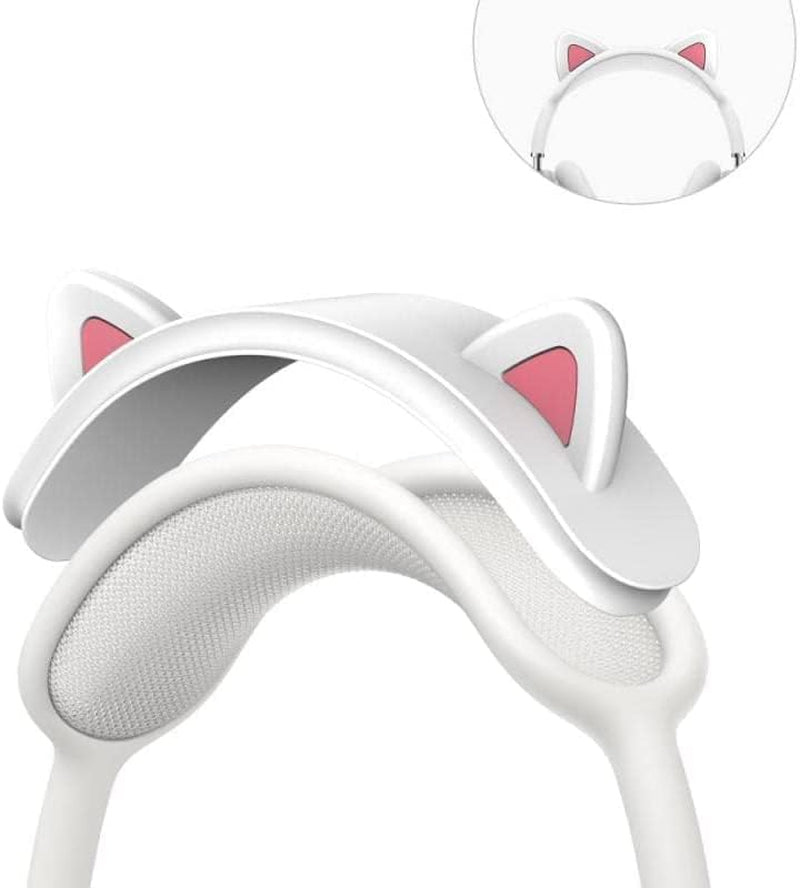 Cat Ear Headband Cover for Apple Airpods Max, Soft Silicone Headphones Headband Cover Case/Comfort Cushion/Top Pad Protector Sleeve Compatible with Airpods Max  BUTIAO   