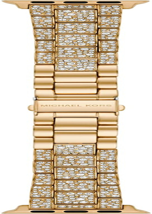 Michael Kors Interchangeable Watch Band Compatible with Your 38Mm/40Mm/41Mm Apple Watch- Stainless Steel Bracelet Bands for Apple Watch Series 8/7/6/5/4/3/2/1/SE  Michael Kors Gold  