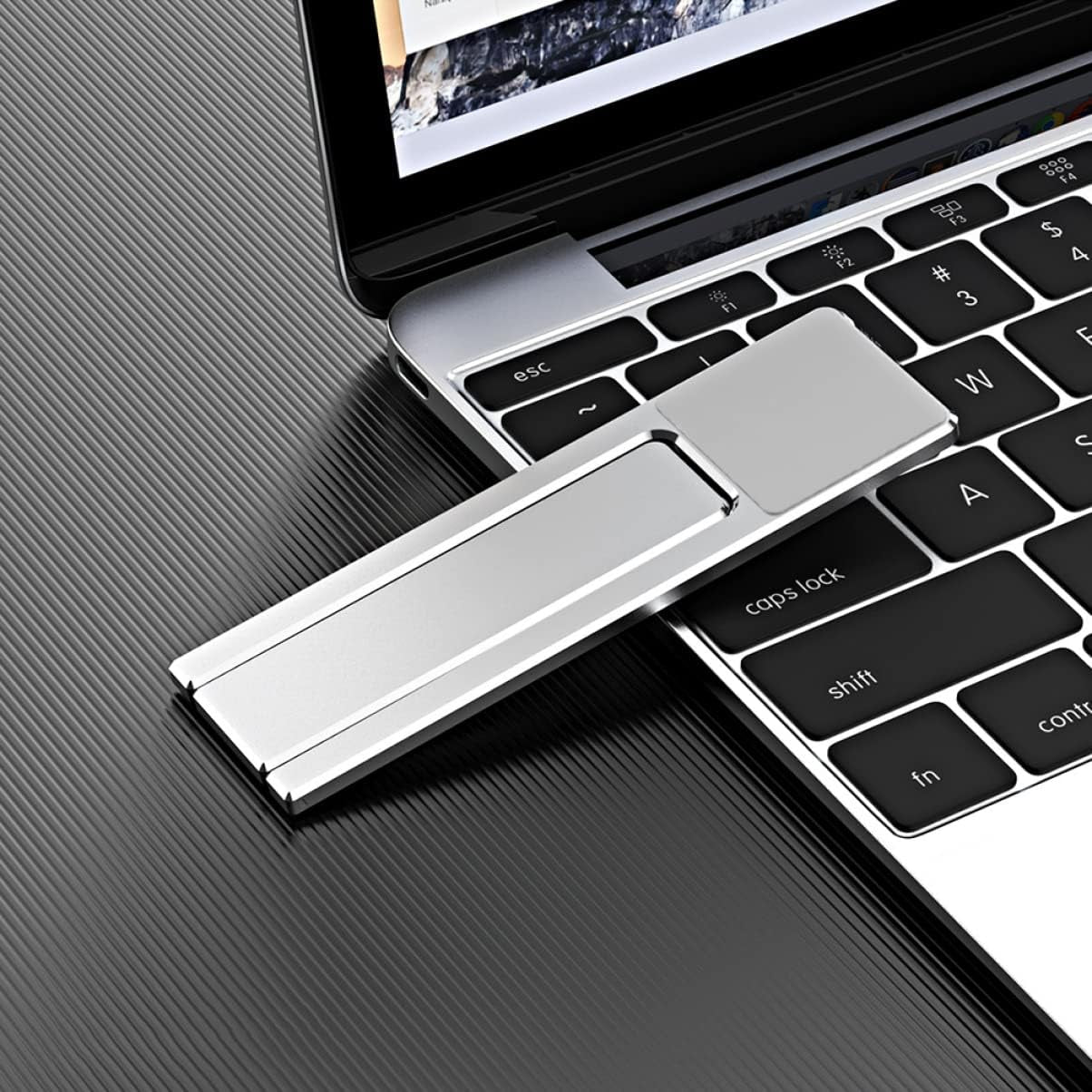 DIKACA Monitor Stand Aluminum Adjustable for Cell Phone Mobile Monitor Foldable Clip Stand Holder Folding Mount Smartphone Use Magnetic Rack Side Laptop Bracket Support Extension Alloy Phone Holder  DIKACA   