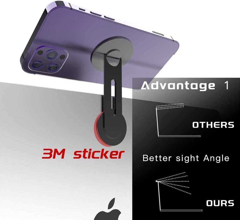 Lepivcank Continuity Camera Mount Magnet for Macbook Air Pro Compatible with Iphone 14/13/ 12 Series Macbook Webcam Mount for Ios 16 & Macos Ventura(Black)  lpivank   