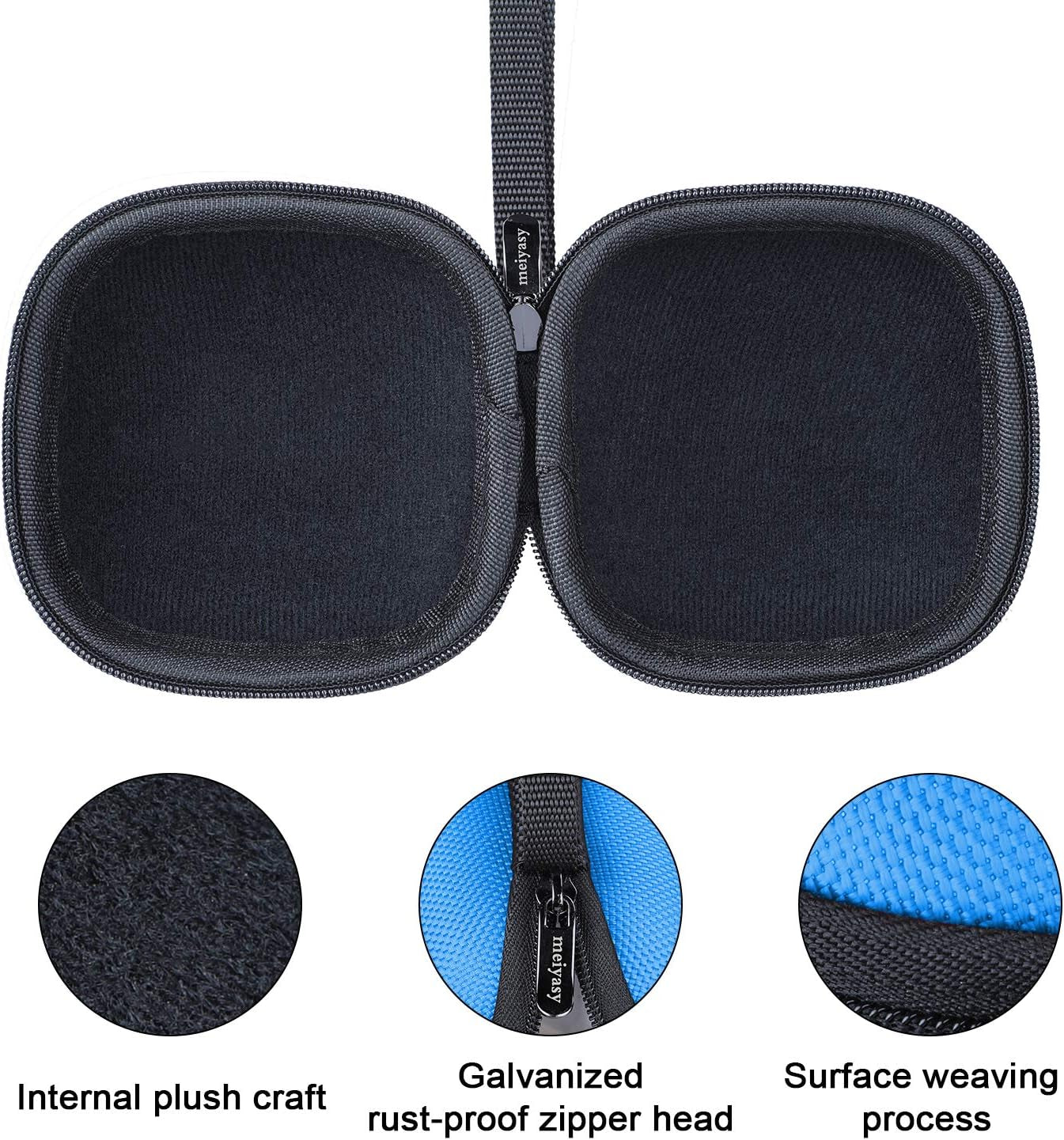 Meiyasy Portable Carrying Case for Powerbeats Pro 2019, 360° Full Body Case, Anti-Lost, of Powerbeats Pro Accessories Case [Without Headphones] (Blue)  meiyasy   