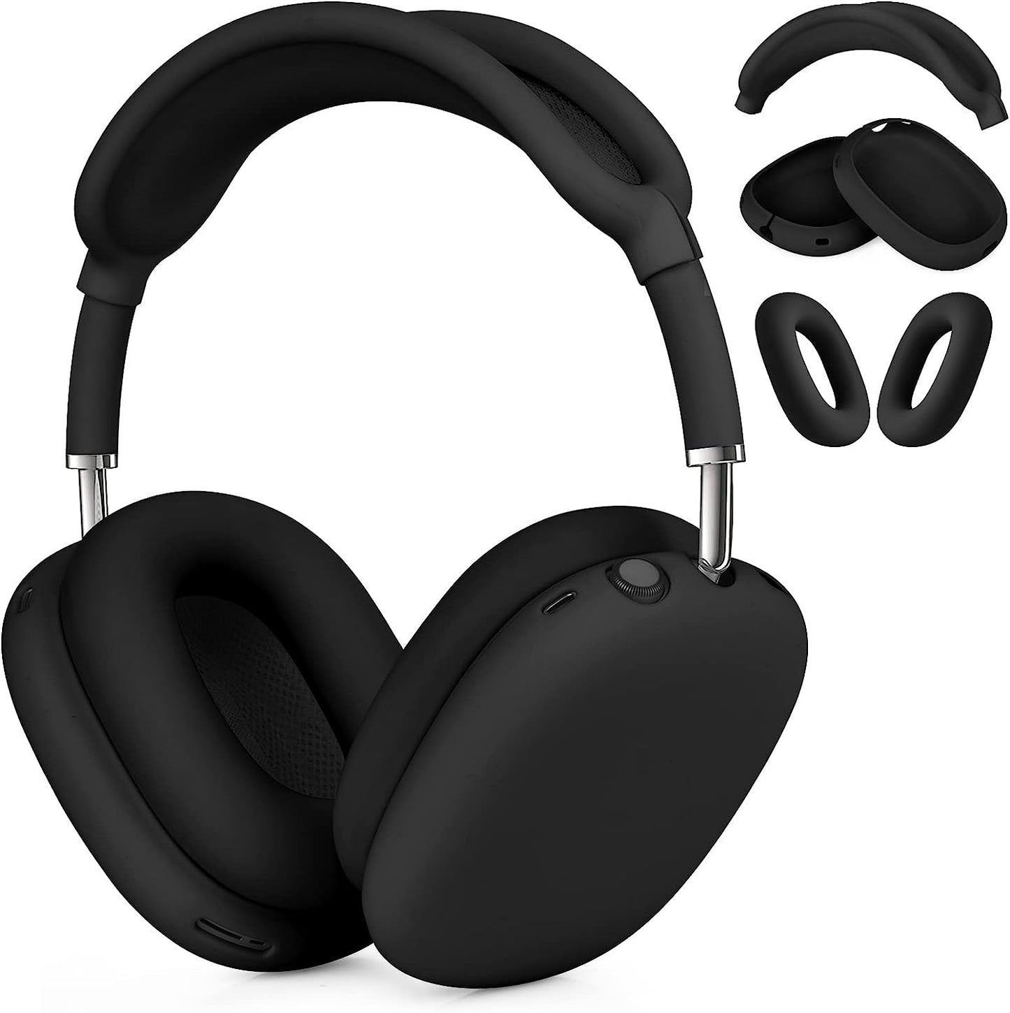 Filoto Case for Airpods Max Headphones, Silicone Cover for Apple Airpod Max,Accessories Cases (Black)  Kerle   