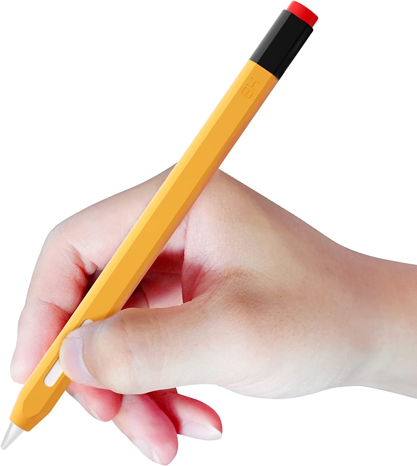 PZOZ Case Compatible with Apple Pencil 2Nd Generation Magnetic Pen Protector Silicone Sleeve Ipencil 2 Gen Grip Skin Holder Cover Accessories for Ipad Mini 6Th, Air 4Th 5Th, Pro 11 12.9 (Yellow)  PZOZ   