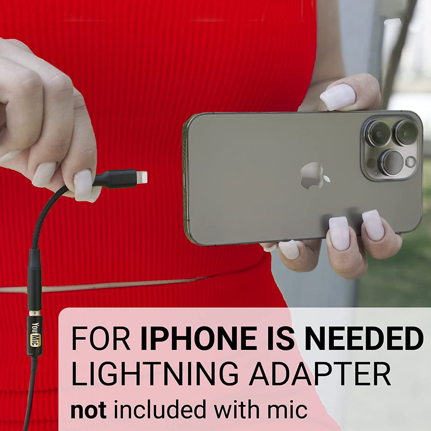 Youmic - 2 Dual Mini Lavalier Lapel Mics with Clip for Phone, Iphone Microphone for Ios, Android, PC, Laptop, Video, Vlogging  YouMic   