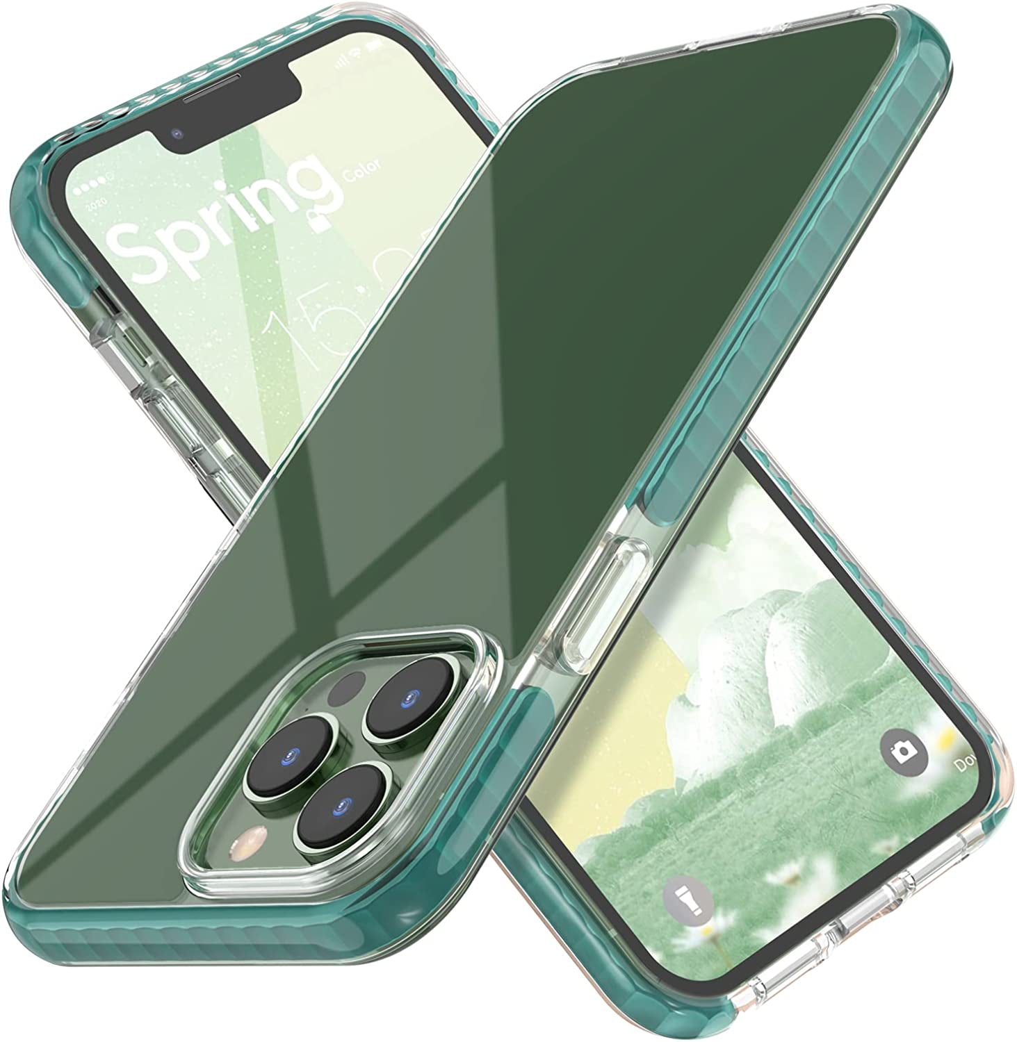 MATEPROX Compatible with Iphone 14 Pro Max Case Clear Thin Slim Crystal Transparent Cover Shockproof Bumper Case for Iphone 14 Pro Max 6.7" 2022(Purple)  MATEPROX   