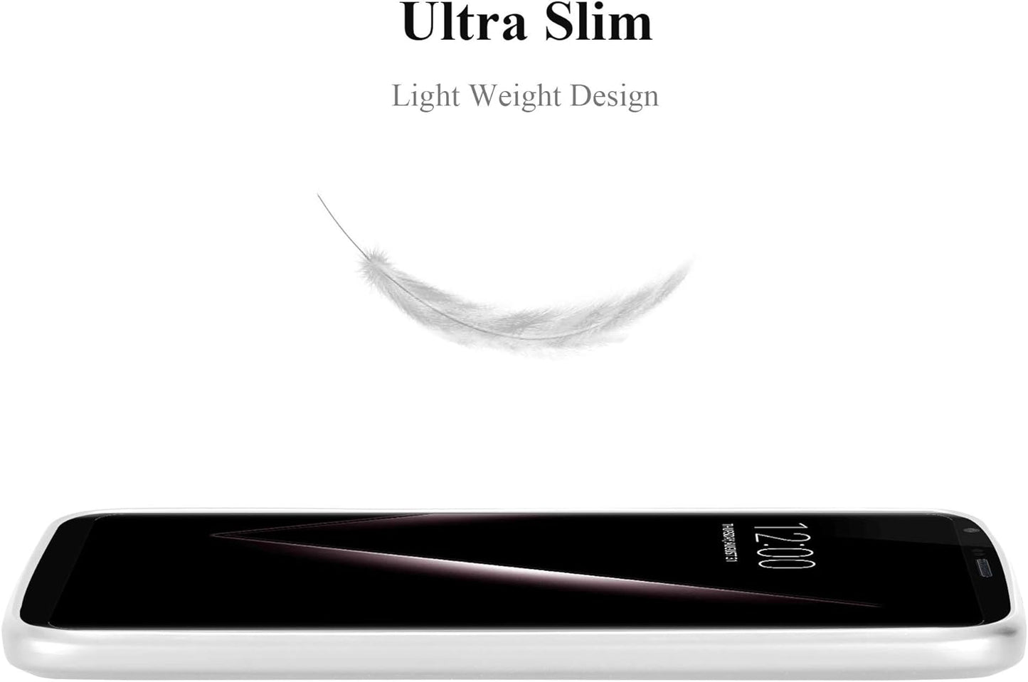 Cadorabo Case Compatible with LG V30 in Metallic Silver - Shockproof and Scratch Resistant TPU Silicone Cover - Ultra Slim Protective Gel Shell Bumper Back Skin  Cadorabo   