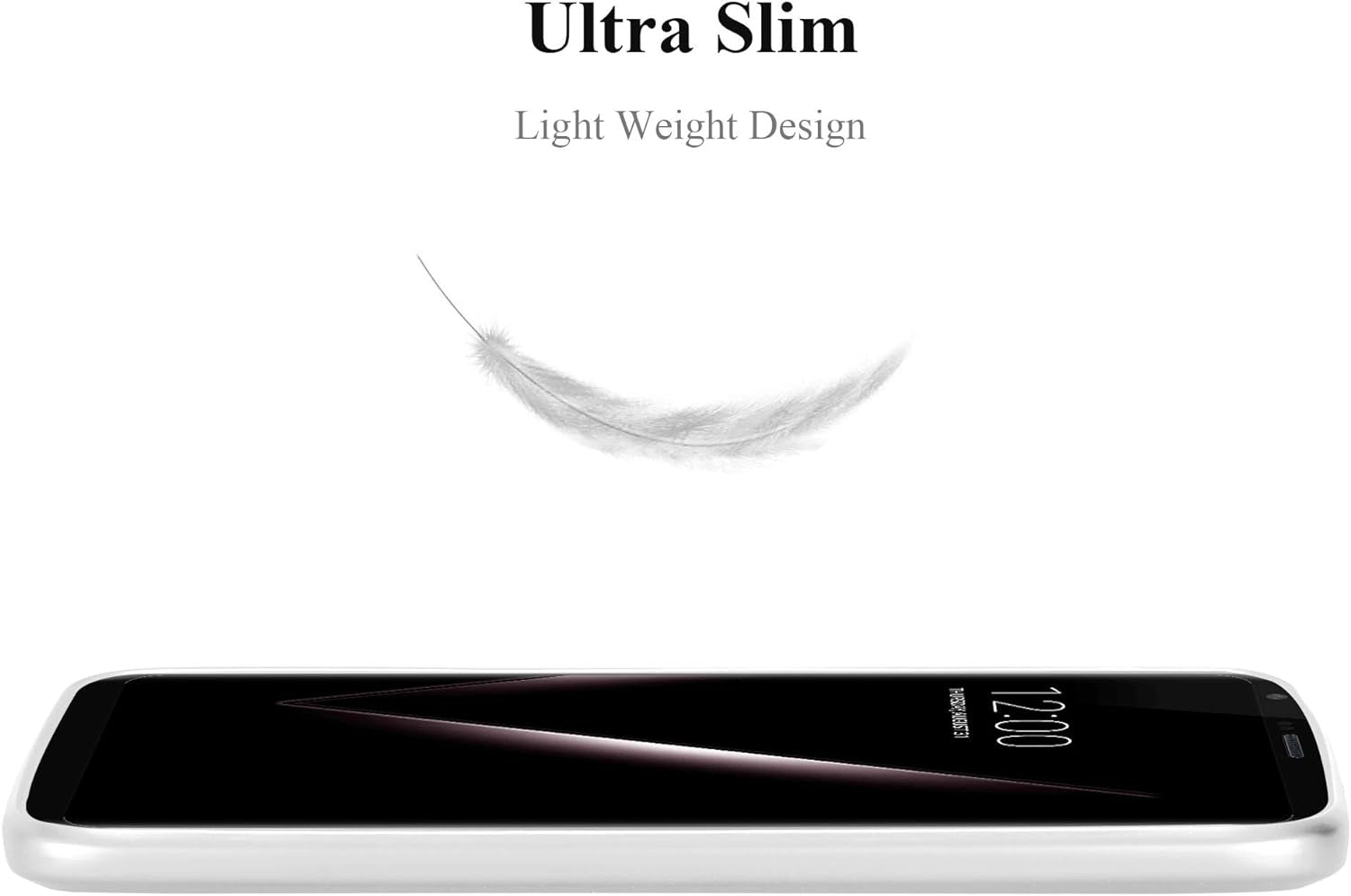 Cadorabo Case Compatible with LG V30 in Metallic Silver - Shockproof and Scratch Resistant TPU Silicone Cover - Ultra Slim Protective Gel Shell Bumper Back Skin  Cadorabo   