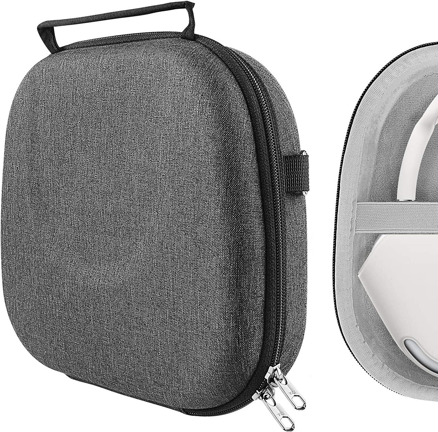Geekria Shield Headphones Case, Compatible with Airpod Max Headphones Case, Replacement Hard Shell Travel Carrying Bag with Room for Smart Case and Accessories Storage (Dark Grey)  GEEKRIA   