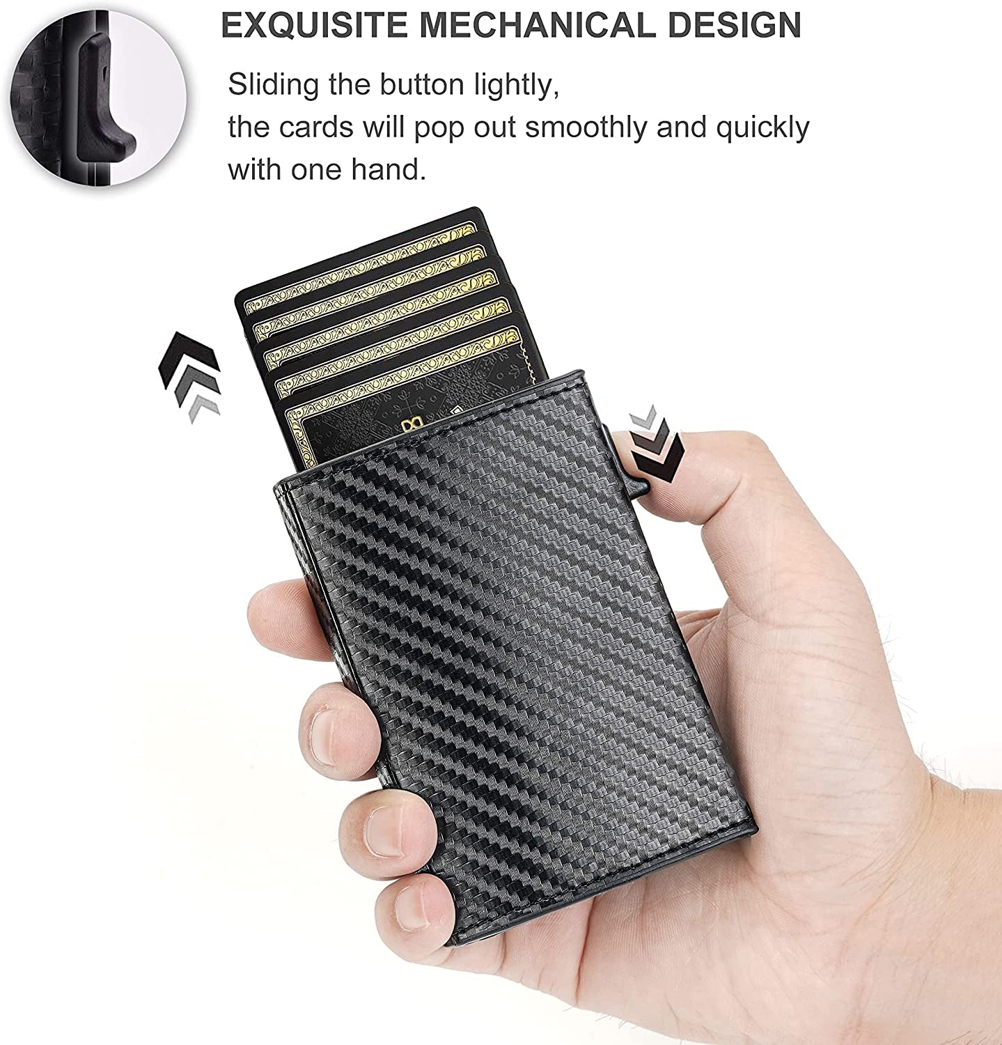 Aiuwo Mens Slim Wallet with Money Clip RFID Blocking Credit Card Holder Minimalist Wallet for Men with Gift Box  Aiuwo   