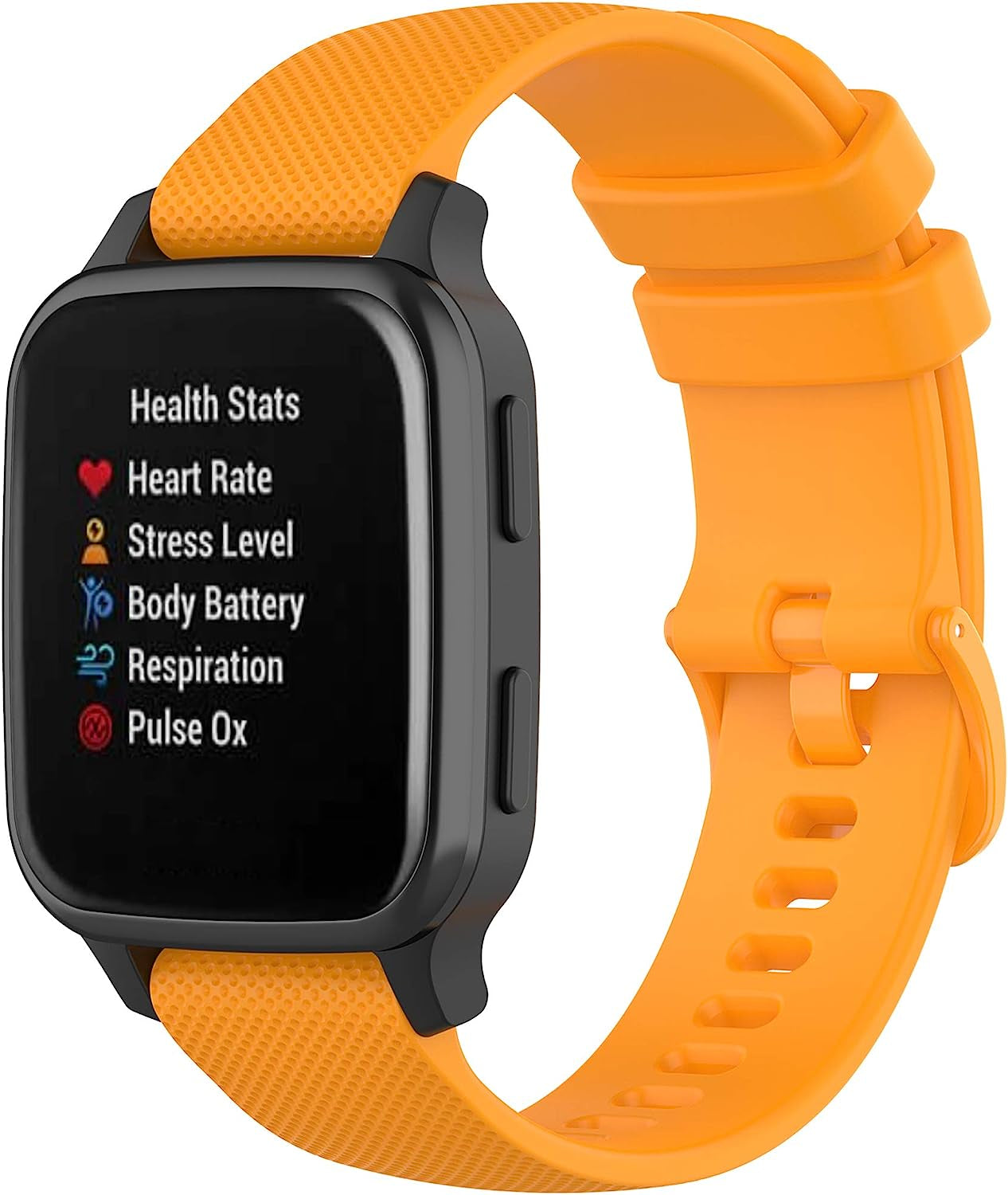 Compatible with Garmin Venu Sq Bands for Women Men, 20Mm Quick Release Silicone Replacement Band Wristbands Straps Bracelet Fit for Garmin Vivoactive 3 Music, Forerunner 245 645 (Army Green)  hengkang Orange  