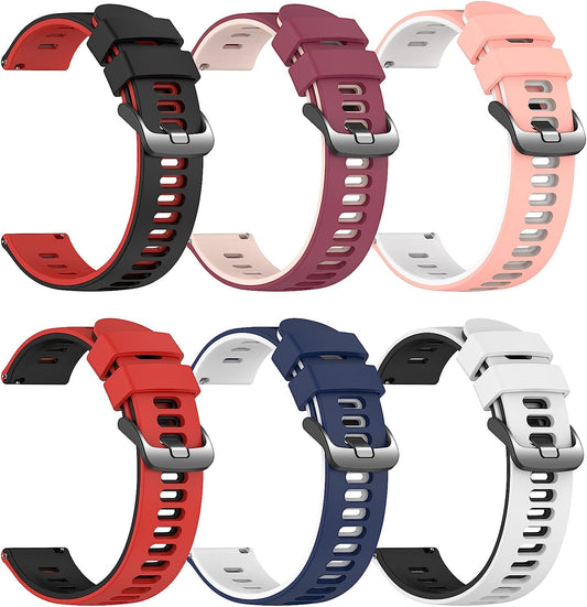 22Mm Galaxy Watch 3 45Mm Band,Soft Silicone Galaxy Watch 46Mm Bands Compatible for Samsung Gear S3 Frontier & Classic/Garmin Venu 2/Forerunner 255/ Forerunner 745/Vivoactive 4 Wristband for Men Women  EZMVZKU   