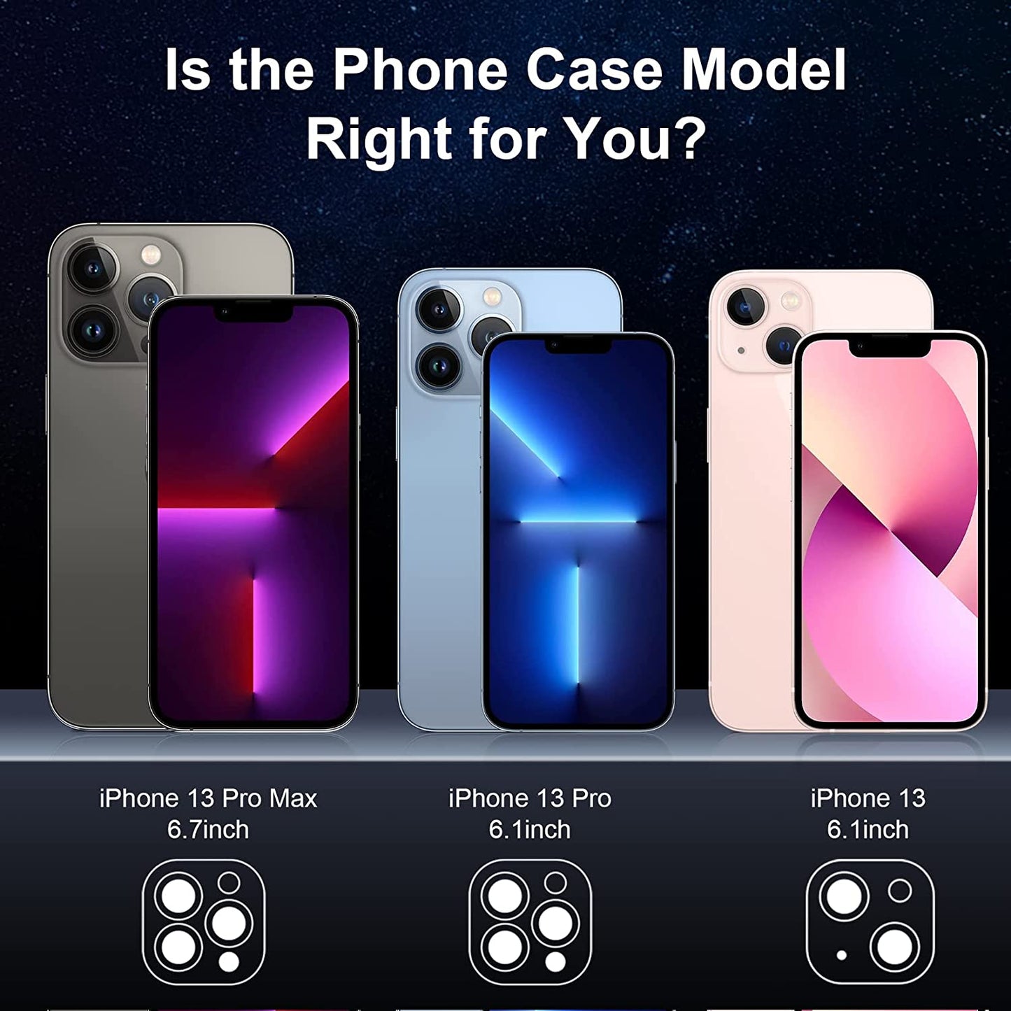 Temdan [Real 360 for Iphone 13 Case Waterproof, Built-In 9H Tempered Glass Camera Lens & Screen Protection [12FT Military Dropproof][Full-Body Shockproof][Dustproof][Ip68 Underwater]-6.1 Inch Black  Temdan   