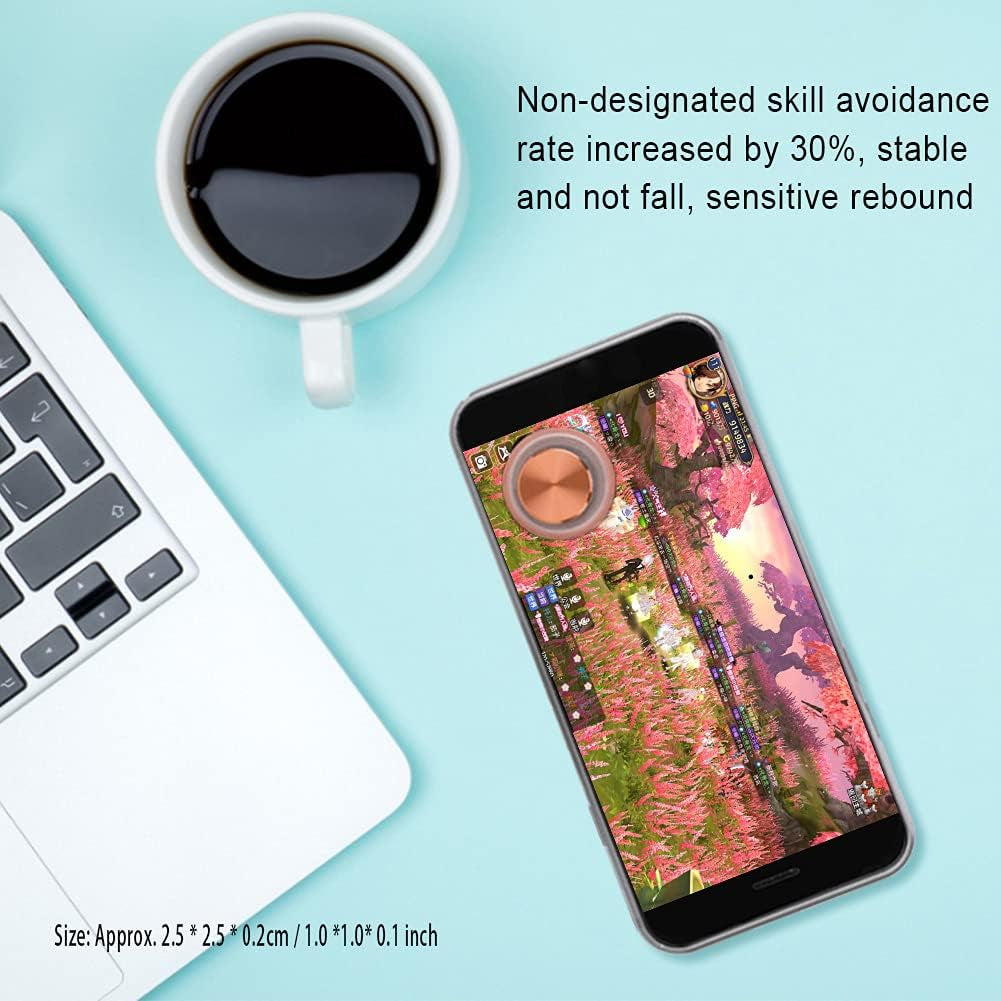 Game Auxiliary Key, Mobile Gaming Controller Game Button, Free 360° Adjustable C1 Game Key, for C1 Games Smartphone Accessory (Pink)  Yunseity   