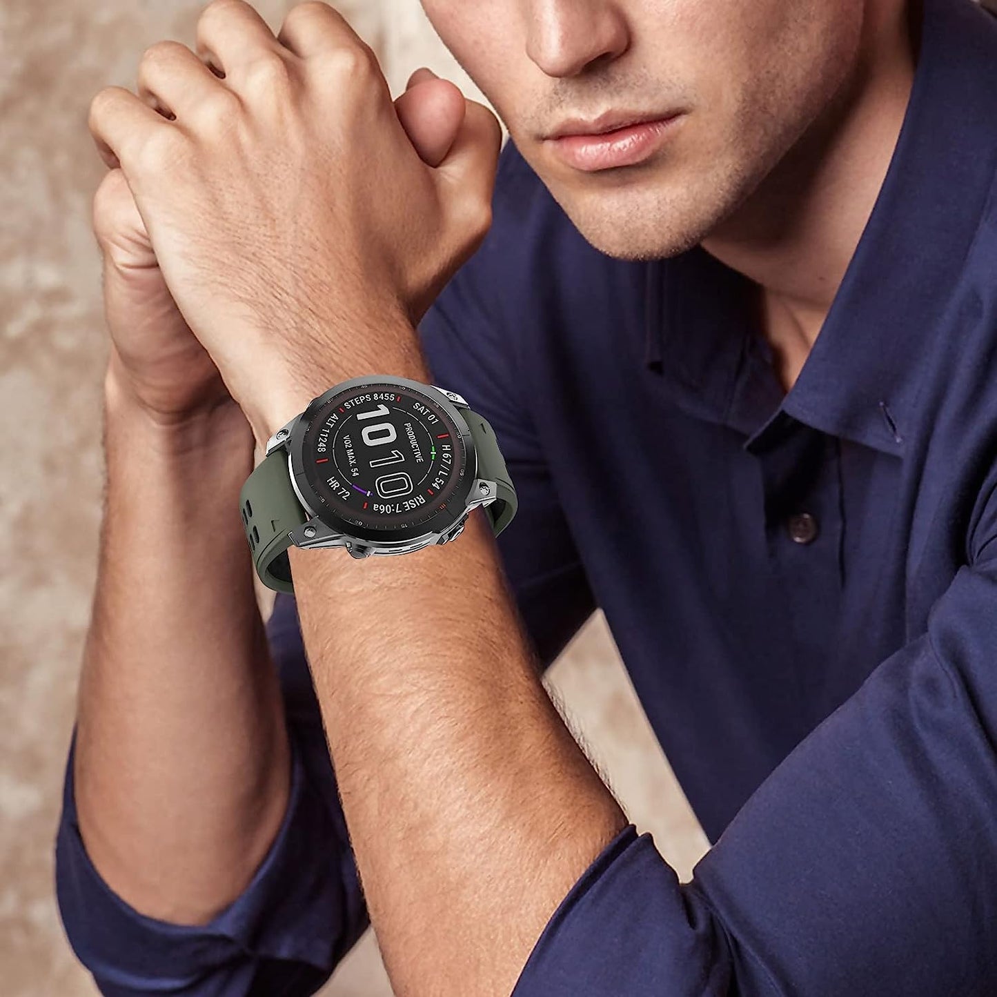 Isabake Compatible with Fenix 7 Band 22Mm Easy-Fit Silicone Watch Strap Replacement for Fenix 5/Fenix 5 Plus/Fenix 6/Fenix 6 Pro/ Forerunner 935/Forerunner 945/Approach S60/Quatix 5  Isabake   