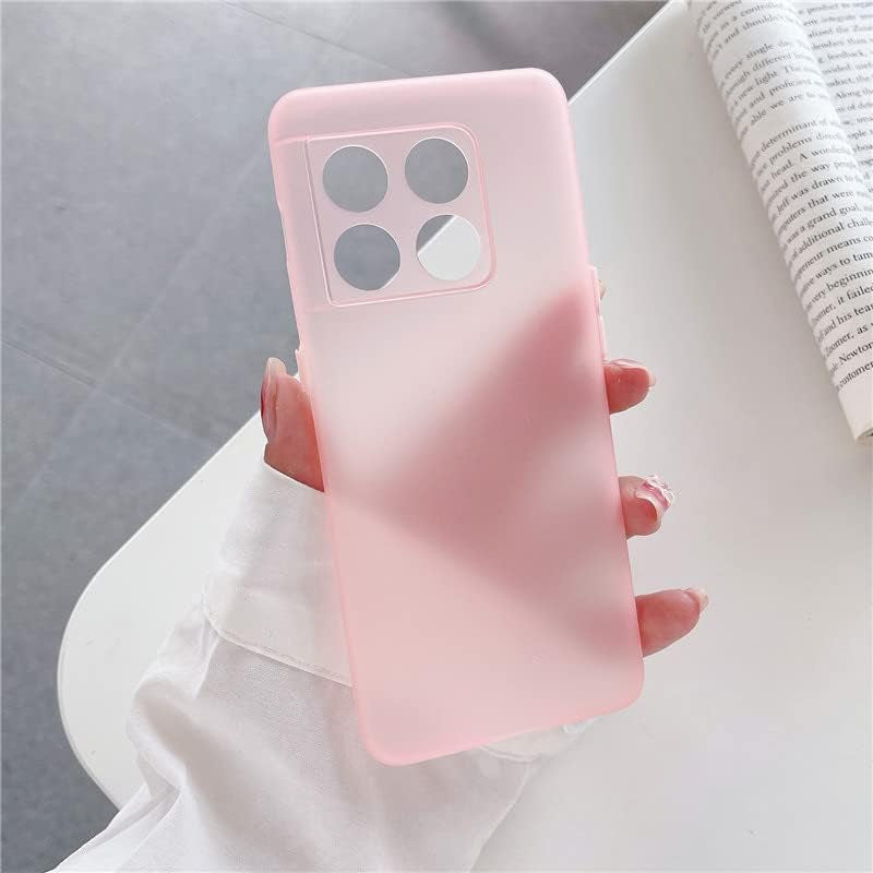 Ultra-Thin Matte Skin Anti-Fingerprint TPU Protection Case for Oneplus 10 9 9R 9RT 8T Pro Back Camera Cover Bumper Shell (Green,For Oneplus 10 Pro)  HANPINYOU Pink For Oneplus 8T 