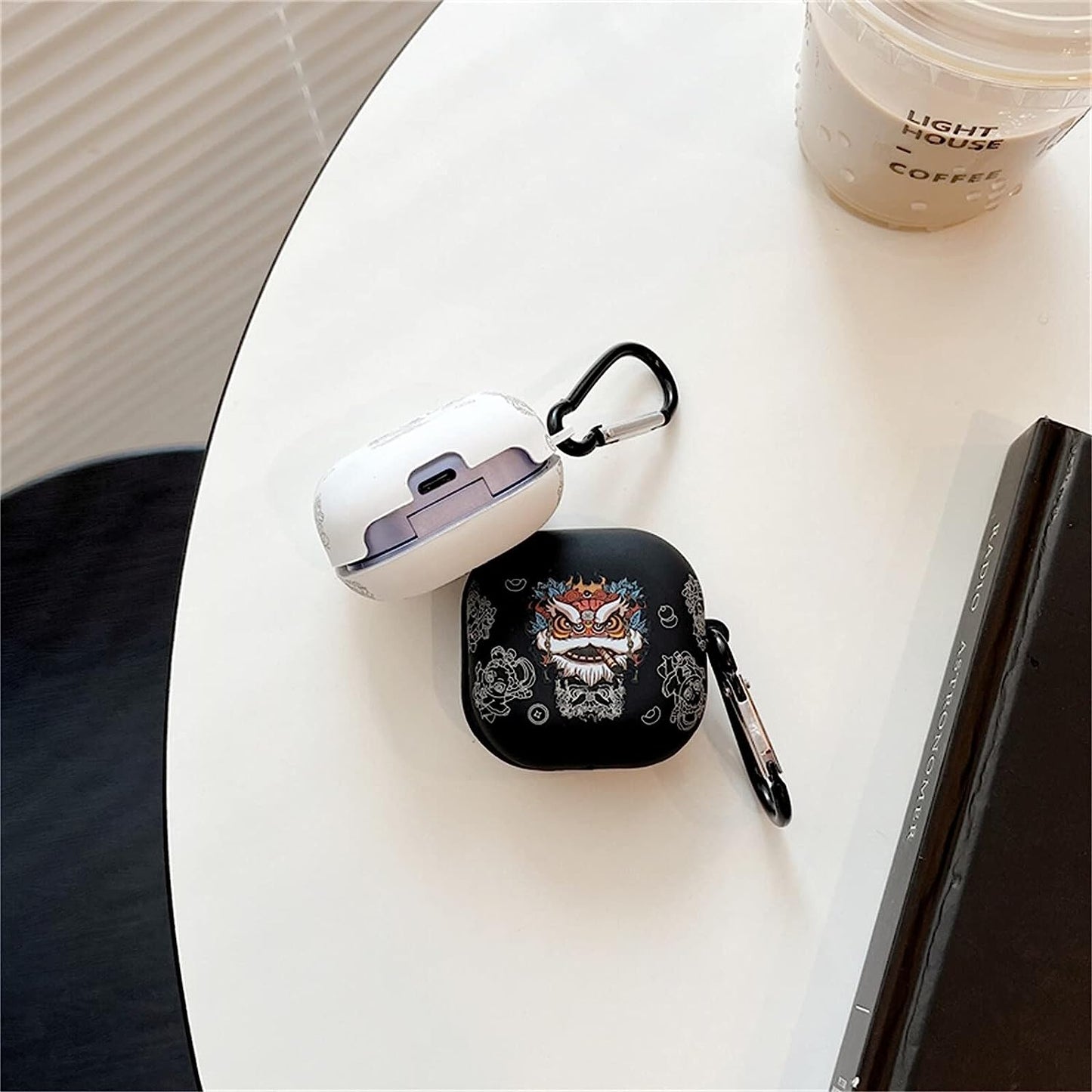 CASEVERSE Case for Samsung Galaxy Buds2 Pro/Buds 2 /Buds Pro/Buds Live with Keychain, Soft TPU Cool Lion Head Protective Covers for Girls Boys Teens  CASEVERSE   