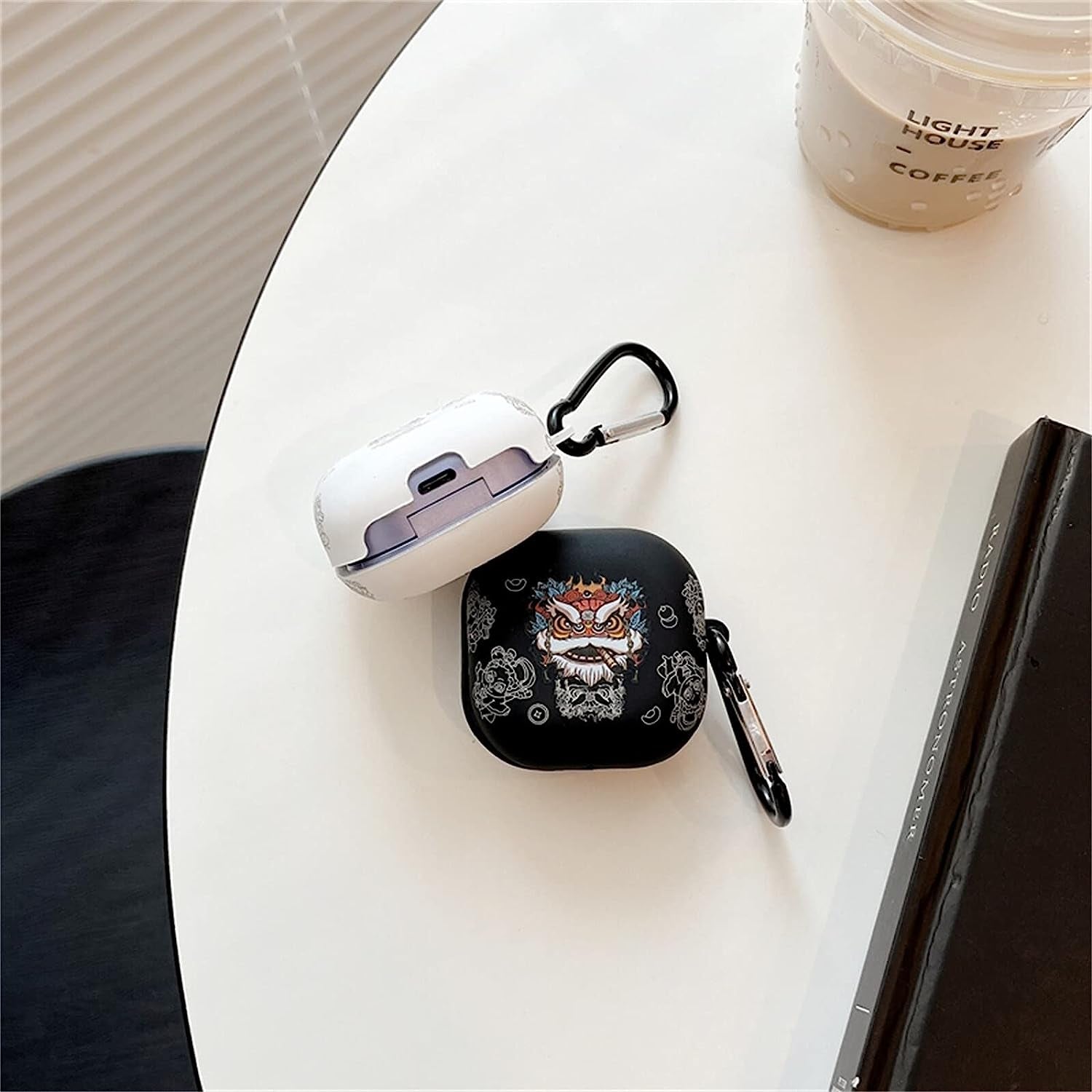 CASEVERSE Case for Samsung Galaxy Buds2 Pro/Buds 2 /Buds Pro/Buds Live with Keychain, Soft TPU Cool Lion Head Protective Covers for Girls Boys Teens  CASEVERSE   