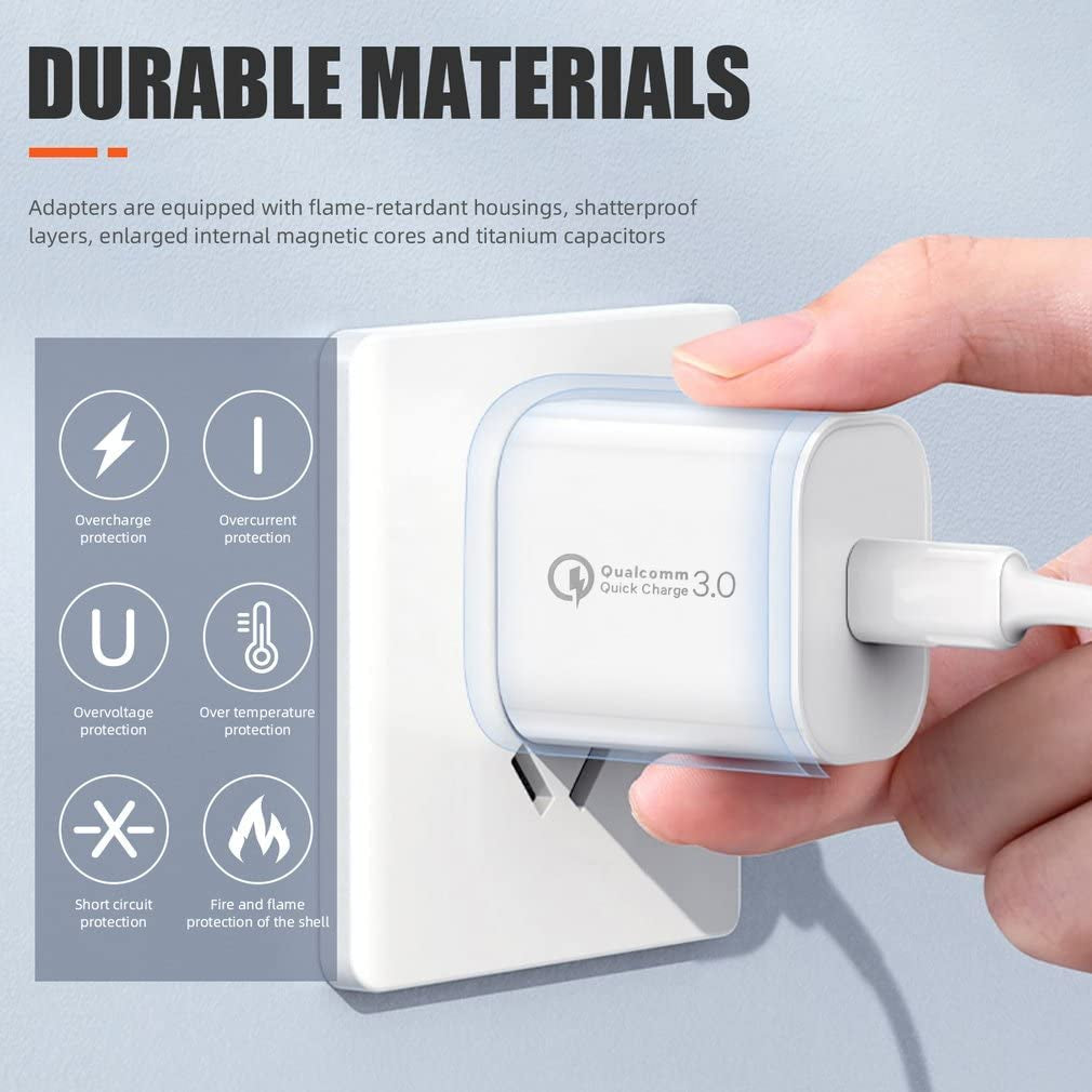 2 Pack Iphone Fast Charger 3.0-18W USB-A Wall Charger -Quick Charger Head - Charging Block for Iphone 14/13/13Pro/13 Pro Max/Iphone 12/12 Pro Max/11/11Pro Max/X/Se3 Ipad Pro(2 Pack)  jilin shishi dianzishangwuyouxiangongsi   