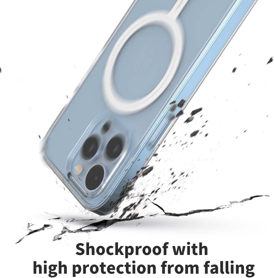 Sinjimoru Shockproof Iphone Case with Magsafe, PC & TPU Clear Phone Case for Iphone Case for Magsafe. M-Airclo for Iphone 14 Pro  Sinjimoru Co.Ltd   