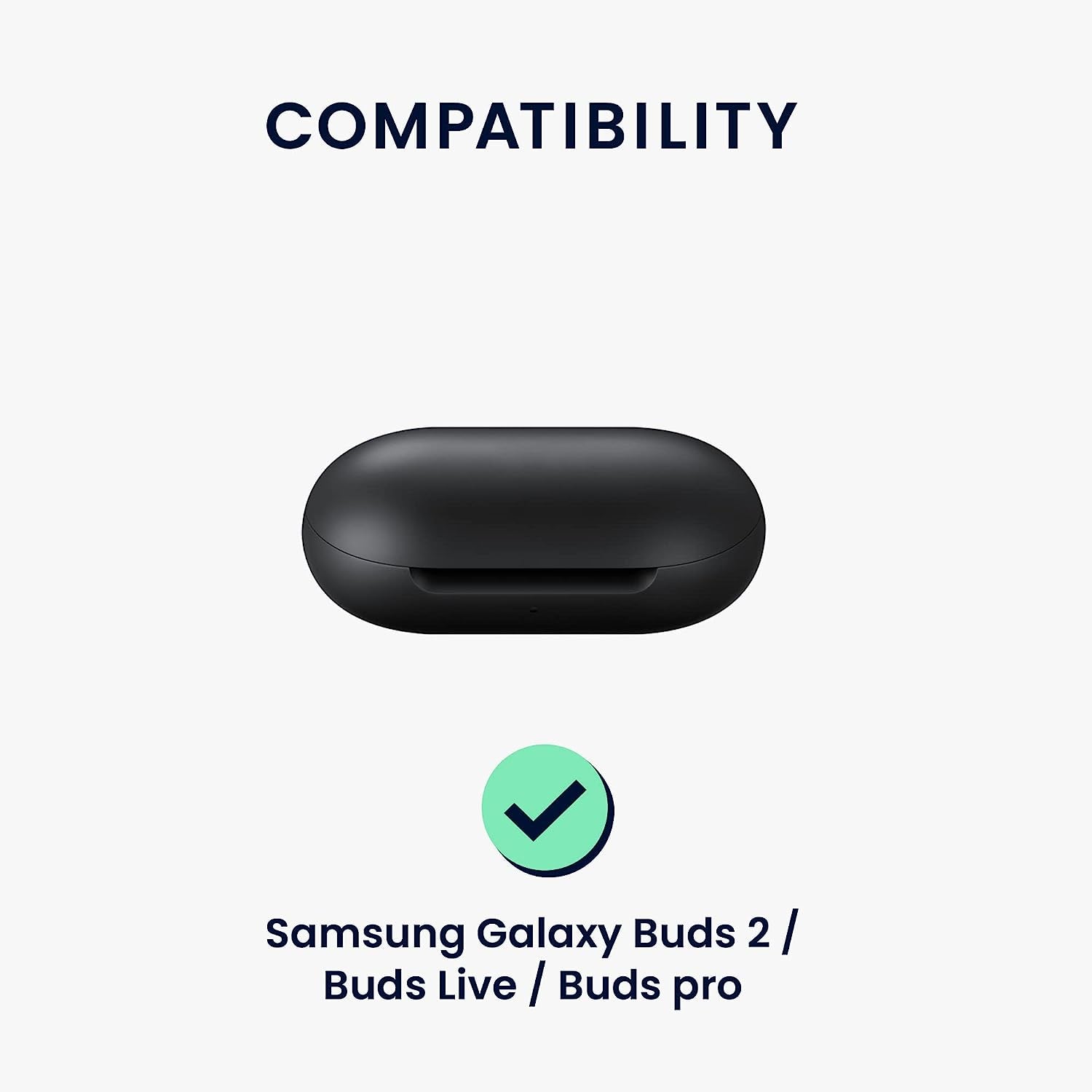 Kwmobile Case Compatible with Samsung Galaxy Buds 2 Pro/Buds 2 / Buds Live Case - Silicone Cover Holder for Earbuds - Light Blue  KW-Commerce   