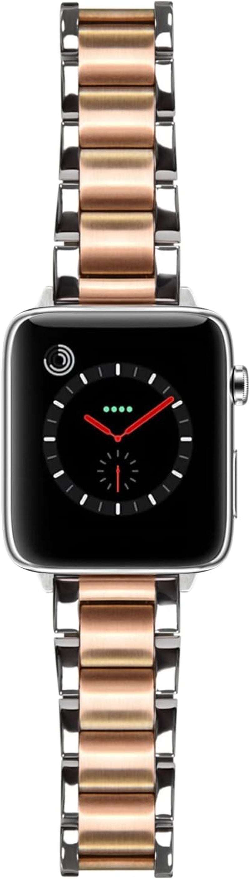 CINORS Metal Dressy Watch Band Compatible with Apple 8 41Mm Iwatch Iphone Rose Gold and Silver Womens Bands 41 40Mm Thin Link Bracelet 38Mm Stainless Steel Watches Strap for Series 7 6 5 4 3 2 1 SE  CINORS   