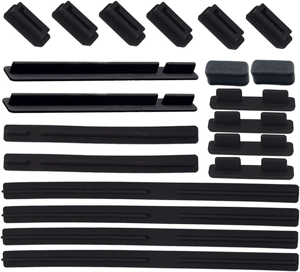LAMPVPATH 52 PCS Anti-Dust Plugs Laptop Port Dust Plugs, Commonly Used 13 Types of Laptop Computer Port Dust Covers Stoppers (52 PCS in 13 Commonly Used Types)-Do NOT Fit Macbook  LampVPath Mother Board  