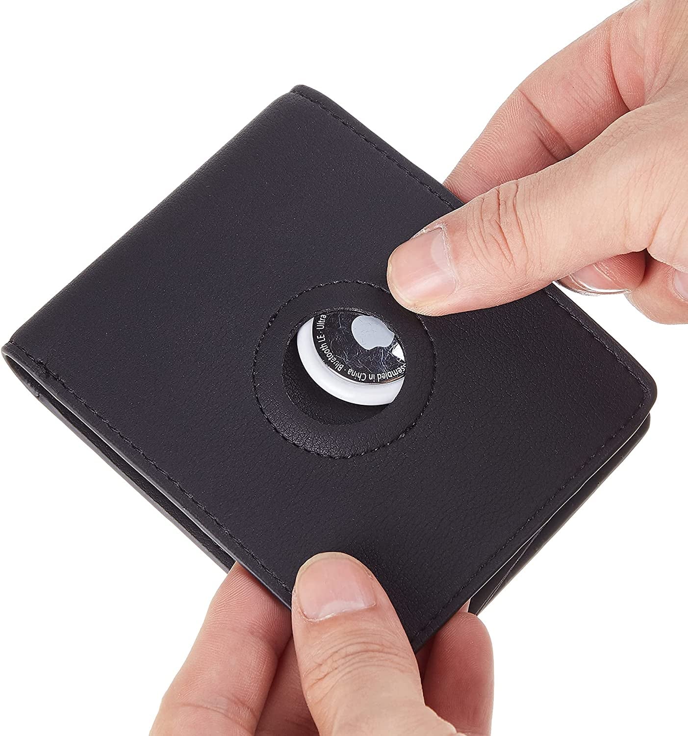 Hawanik Large Wallet for Airtag, Mens Bifold Wallet with 2 ID Windows RFID Blocking  Hawanik   