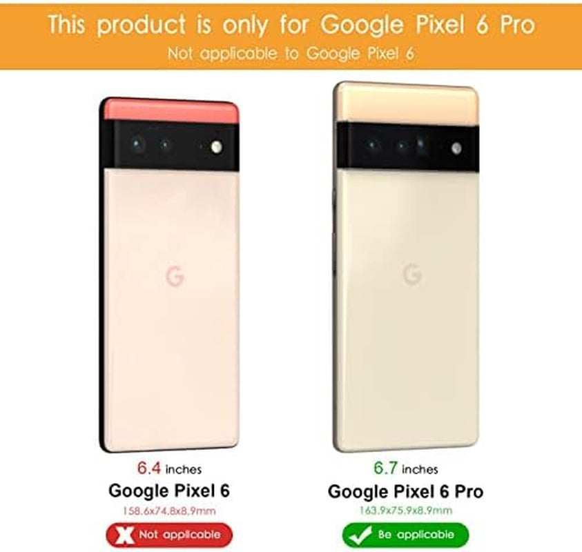 Binceen Compatible for Google Pixel 6 Pro Case, Premium Leather Soft Cover (6.71") 2021 (Black)  Binceen   