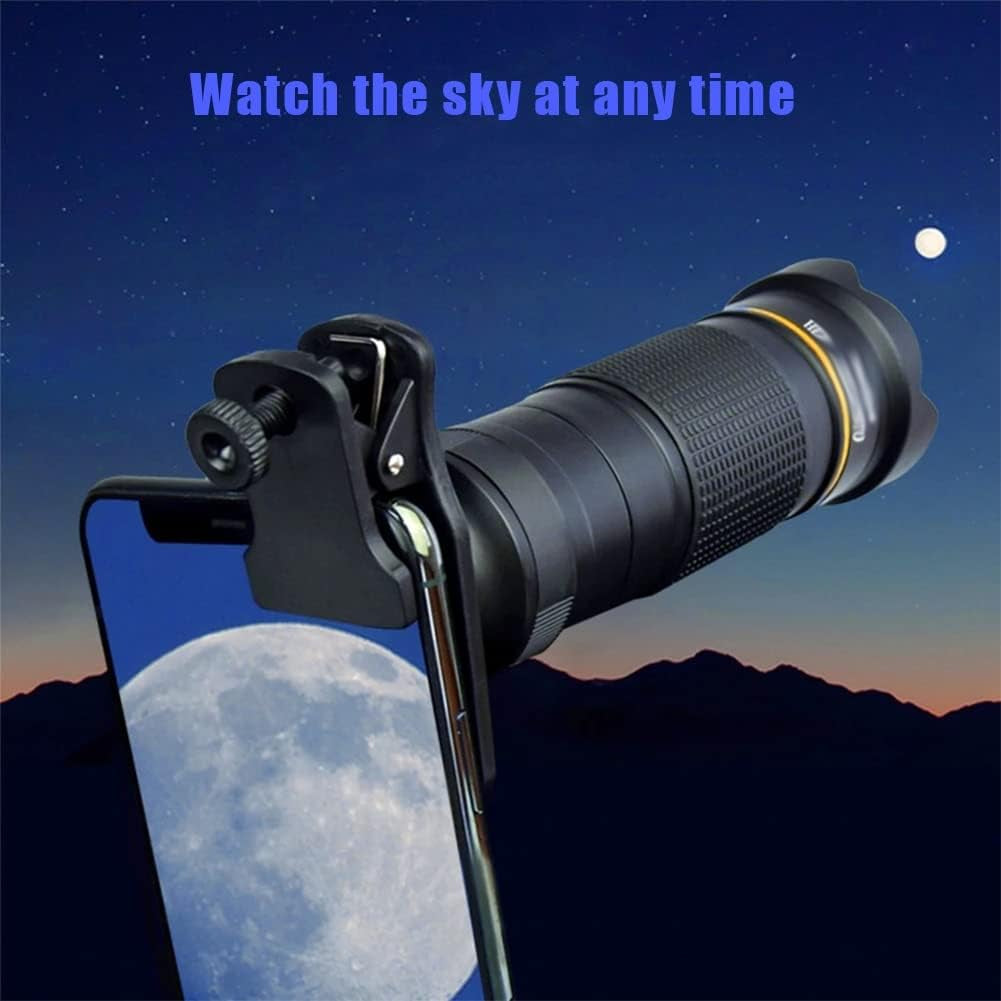 Ygqzm 4 in 1 Phone Camera Telephoto Lens 36X Zoom Clip-On Telecope Macro Fisheye Wide Angel Lens Kit (Color : E)  ygqzm   