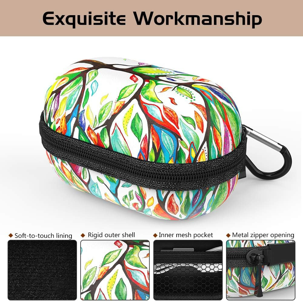 Moko Carrying Case Compatible with Samsung Galaxy Buds + plus 2020 / Galaxy Buds 2019, Protective Bag Portable Pouch Cover Storage Case with Elastic Band and Mesh Accessory Pocket - Lucky Tree  MoKo   