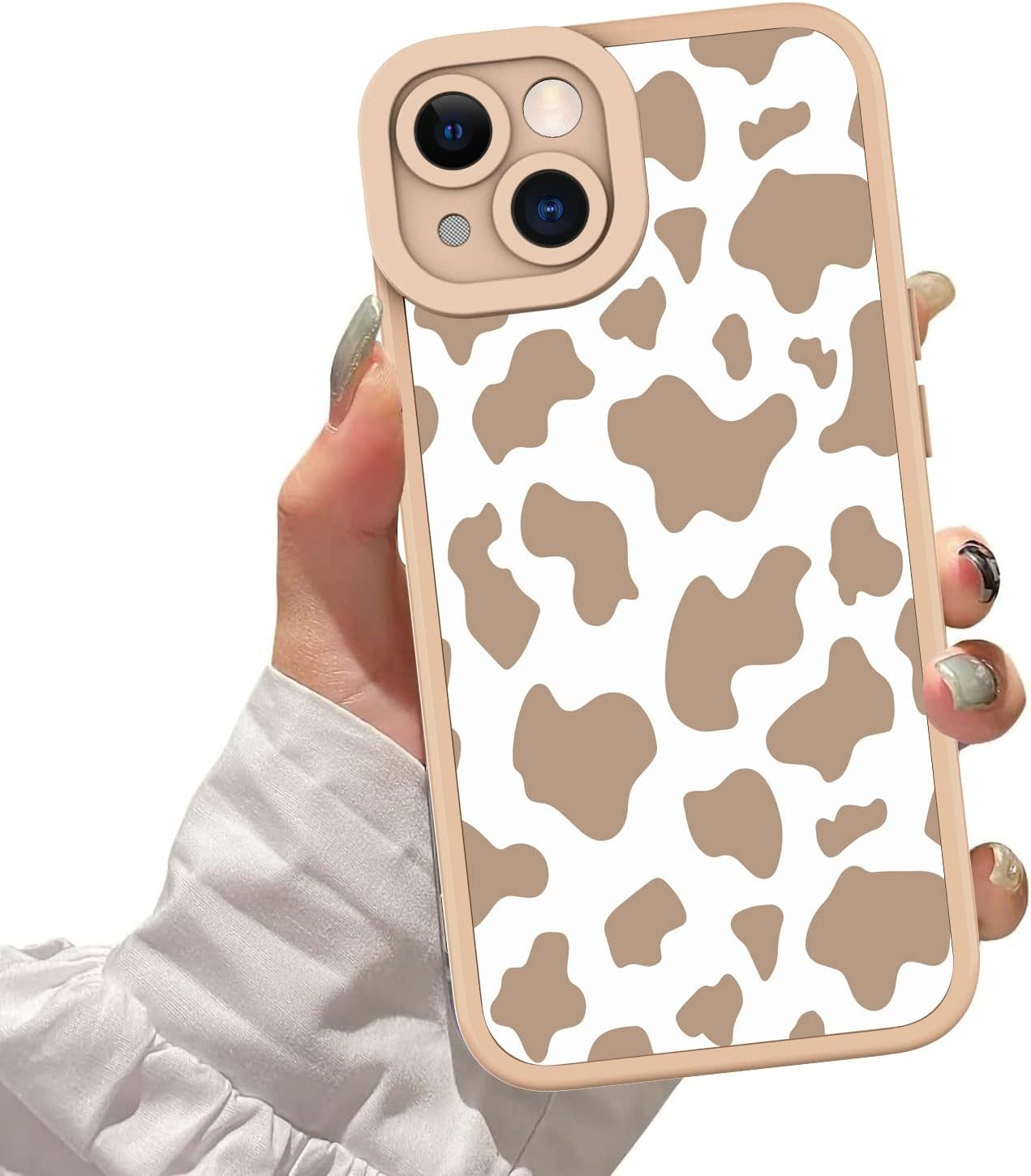 ZIYE for Iphone 13 Case Cow Pattern Phone Case with Camera Protection,Silicone TPU Phone Protective Cover Cheetah Design Cases Compatible with Iphone 13 6.1 Inch  ZIYE   
