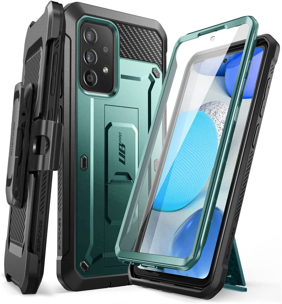 SUPCASE Unicorn Beetle Pro Series Case for Samsung Galaxy A53 5G (2022), Full-Body Rugged Belt-Clip & Kickstand Case with Built-In Screen Protector (Black)  SUPCASE Peacock  