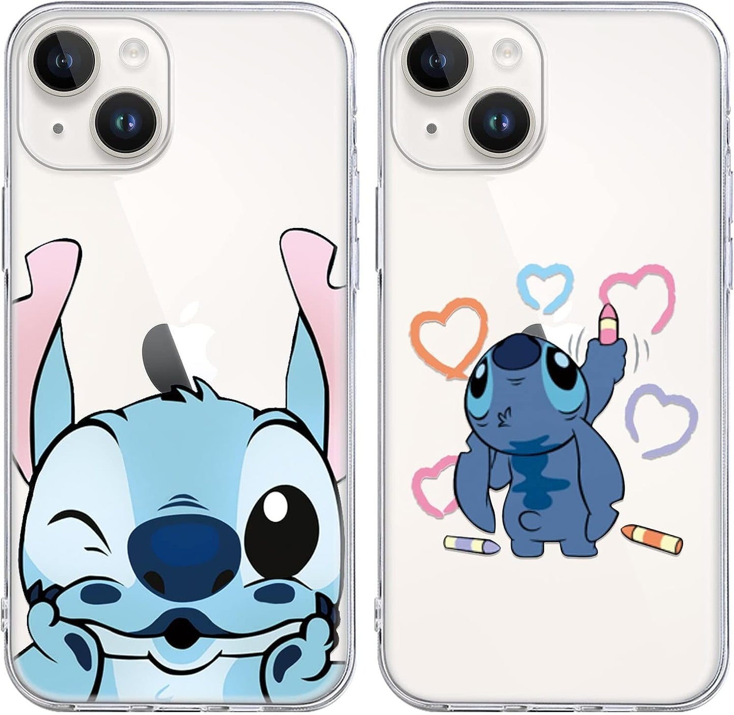 [2 Pack] Cute Case for Iphone 12 Pro Max Case, Cartoon Kawaii Aesthetic Cool Phone Cases Girly for Girls Boys Kids Women Clear Transparent Soft TPU Protective Cover Funda for Iphone 12 Pro Max 6.7"  QSN US 01 For Iphone 14 Plus 