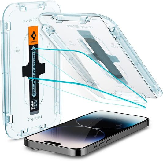Spigen Tempered Glass Screen Protector [Glastr EZ FIT] Designed for Iphone 14 Pro [Case Friendly] - Sensor Protection / 2 Pack  Spigen   