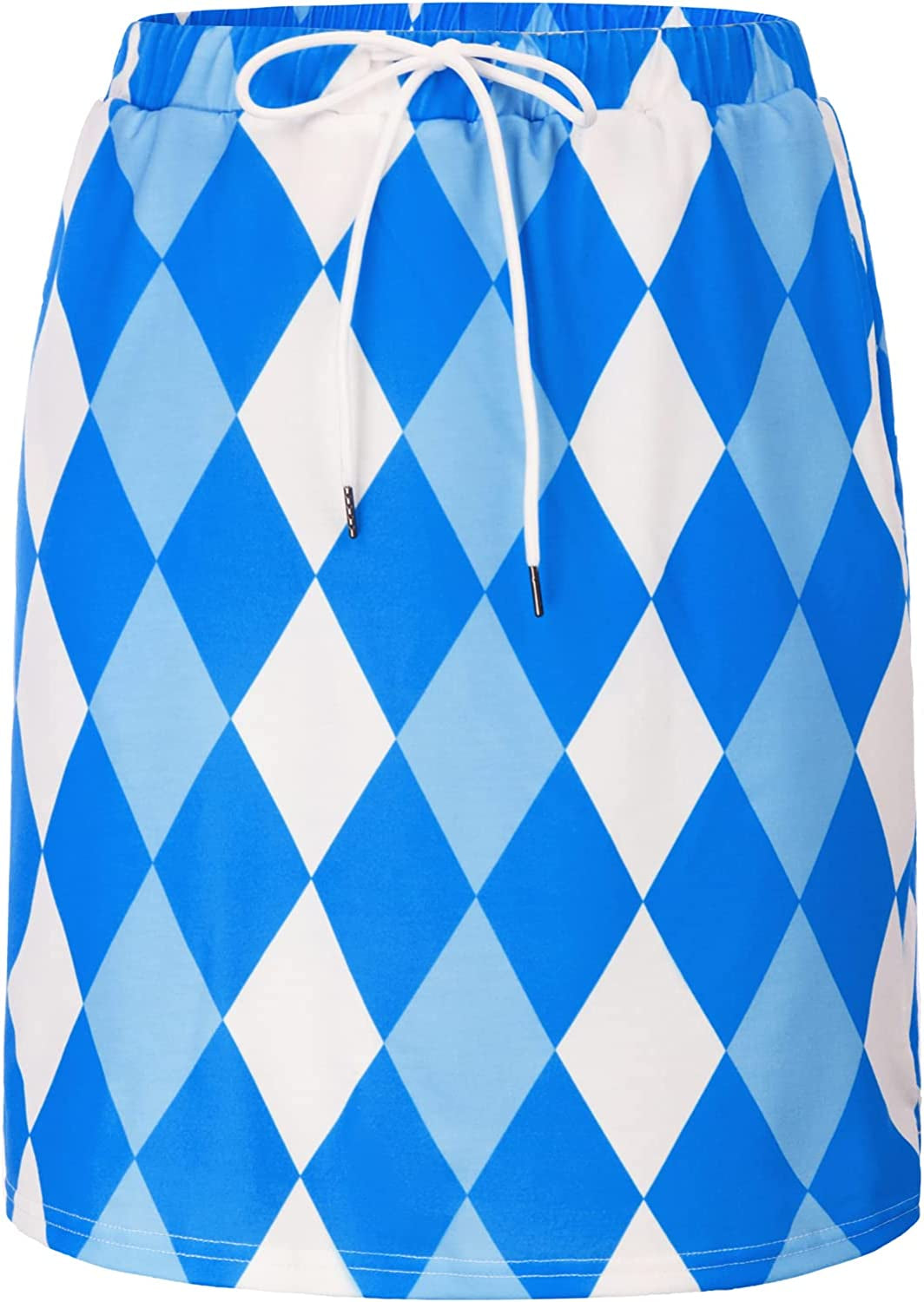 JACK SMITH Women'S Athletic Skorts Skirts Sports Golf Tennis Skirts with Pockets S-3XL  JACK SMITH Plaid Blue Small 