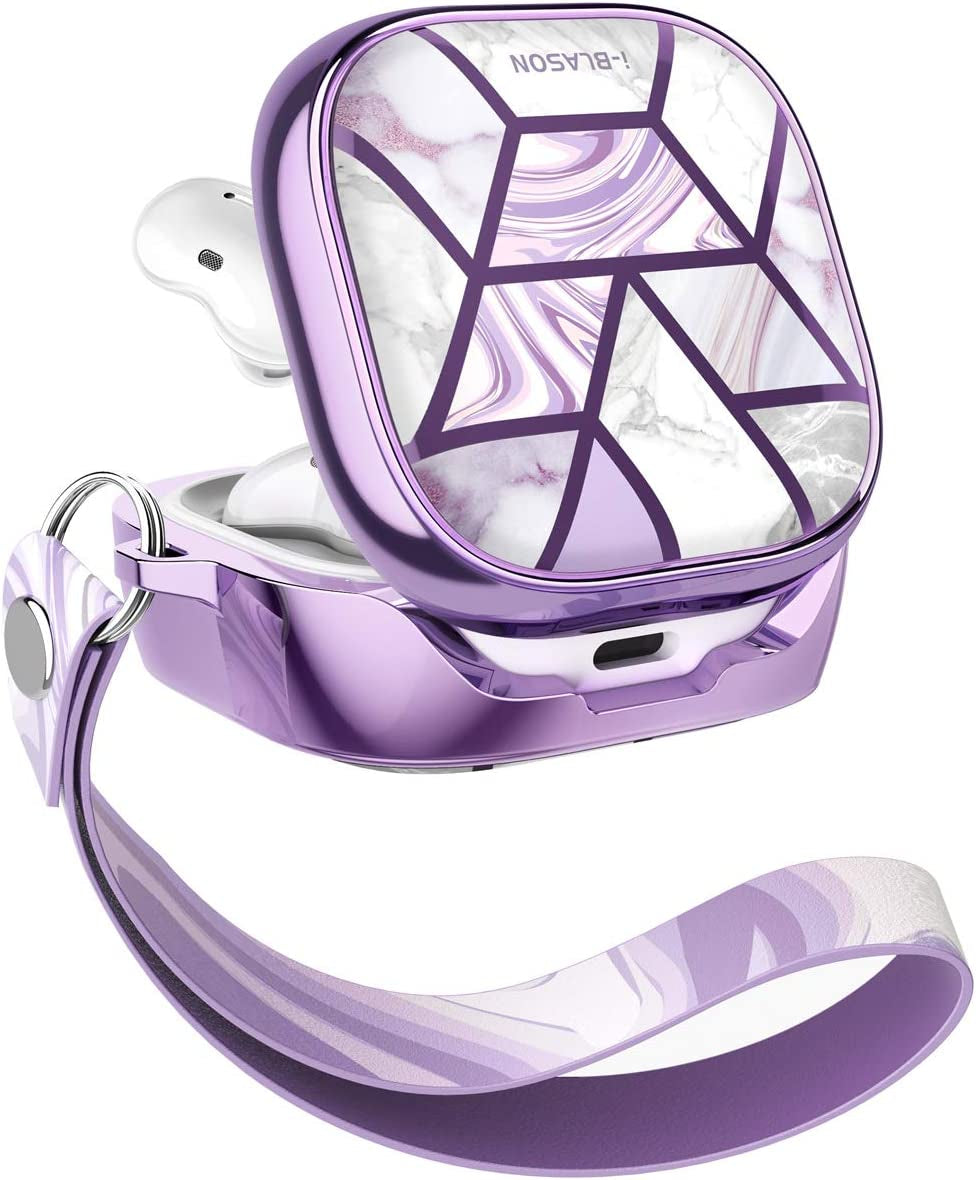 I-Blason Cosmo Series Case for Galaxy Buds2 Pro (2022)/ Galaxy Buds 2 (2021)/ Galaxy Buds Pro (2021)/ Galaxy Buds Live, 360° Protective Stylish Galaxy Buds Case (Marble)  i-Blason Ameth  