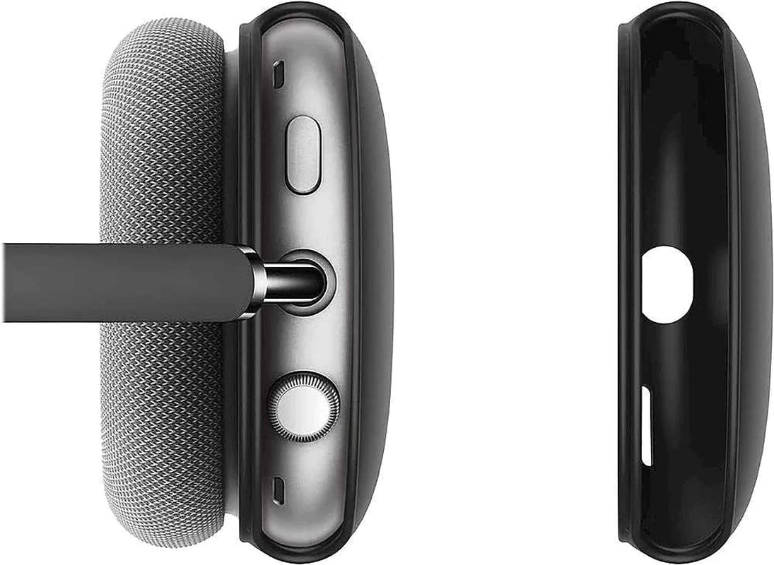Saharacase Liquid Silicone Cover Case for Apple Airpods Max [Rugged] Headphone Protection Antislip Grip Slim (Black)  ZERODAMAGE SAHARA CASE   